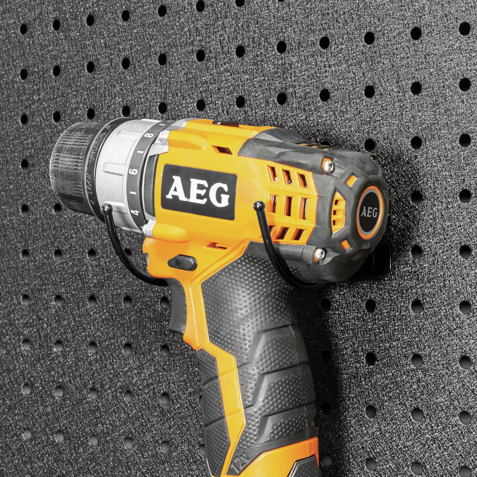 Pinnacle Black Gloss Heavy Duty Curved Pegboard Hook - 6 Pack