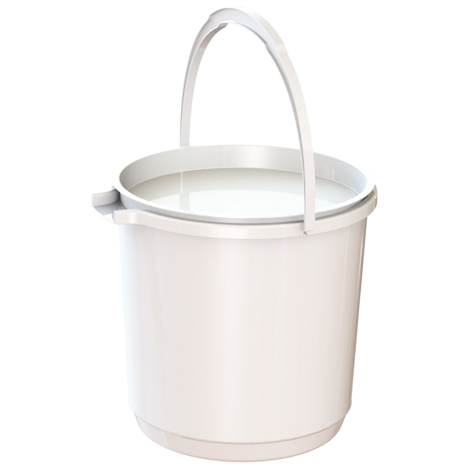 HomeLeisure 11L White Trend Bucket - With Lid