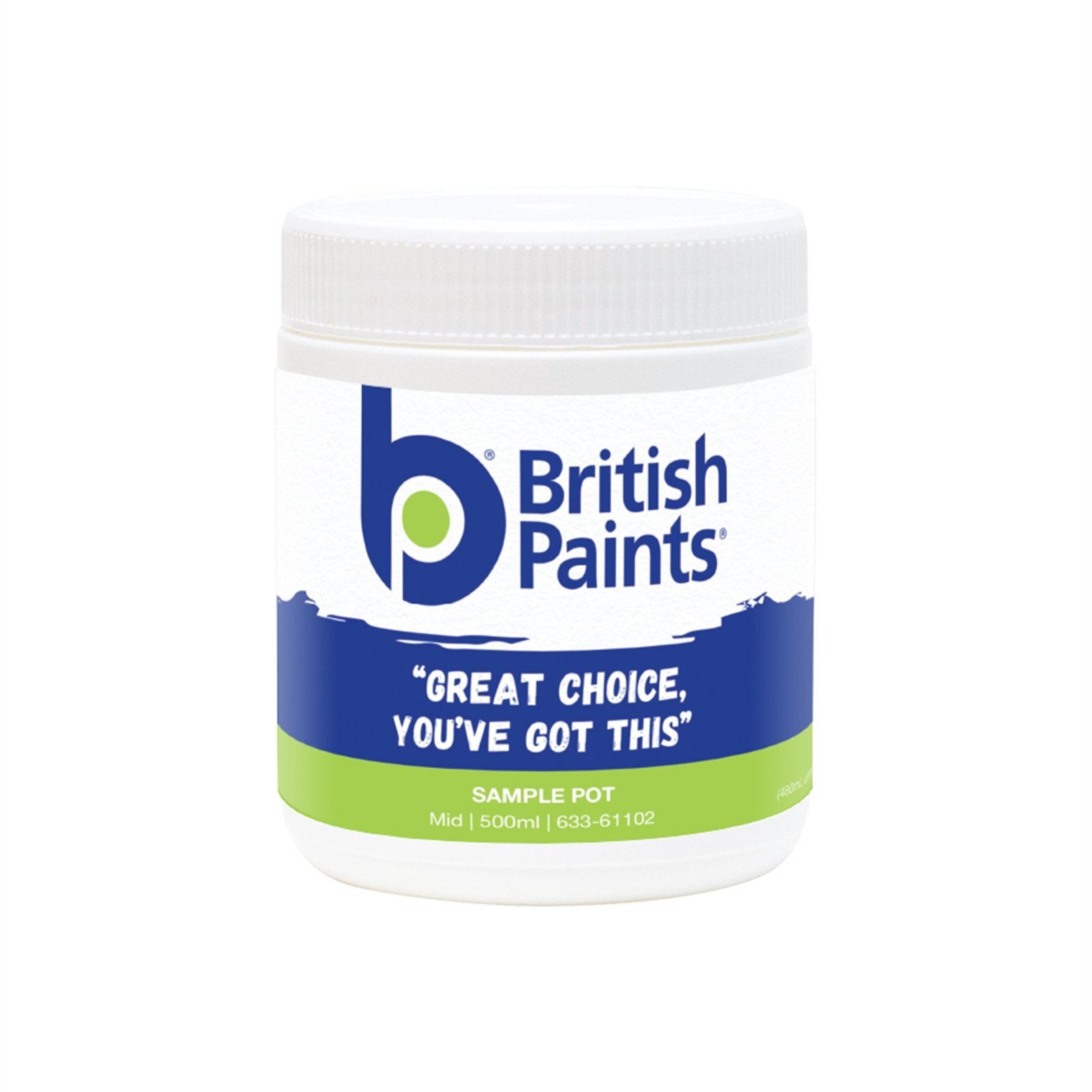 British Paints 500ml Mid-Base Sample Pot