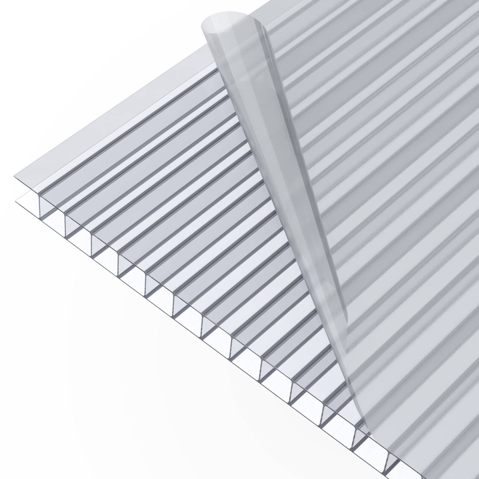 Suntuf 10mm x 7.0m Clear Sunlite Twinwall Polycarbonate Roofing