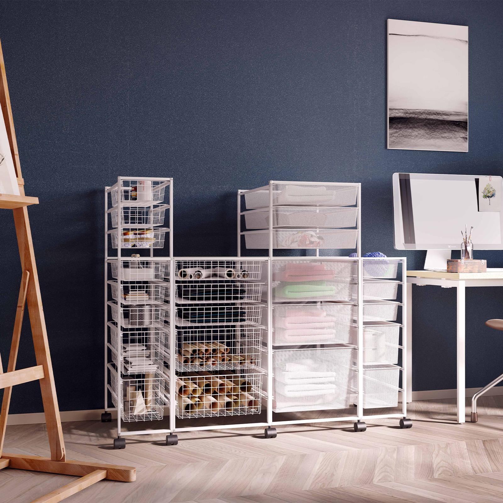 Flexi Storage Home Solutions White 2 Runner Half Width Wire Basket 3 Flexi Storage Home Solutions White 2 Runner Half Width Wire Basket