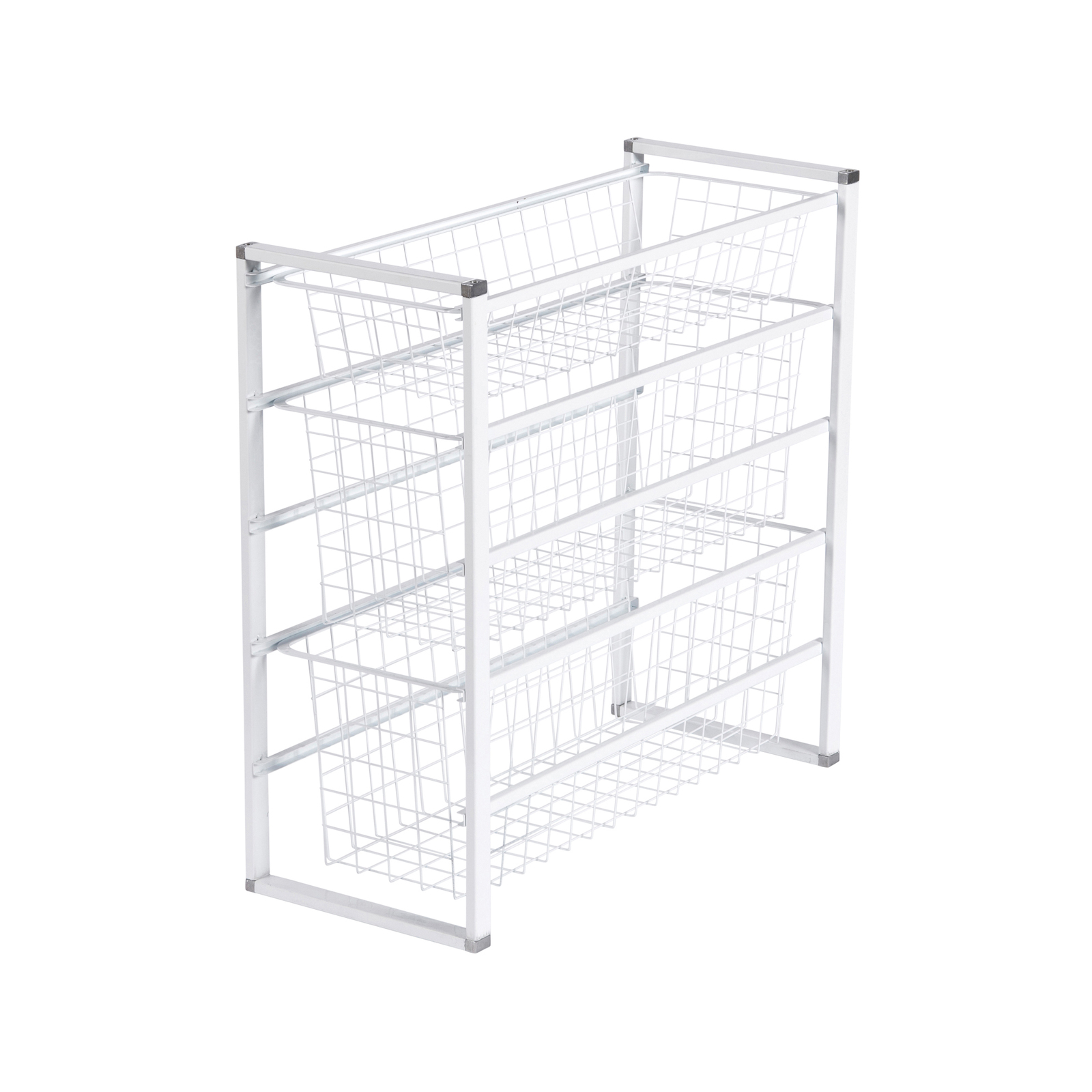 Flexi Storage Home Solutions White 2 Runner Half Width Wire Basket 5 Flexi Storage Home Solutions White 2 Runner Half Width Wire Basket