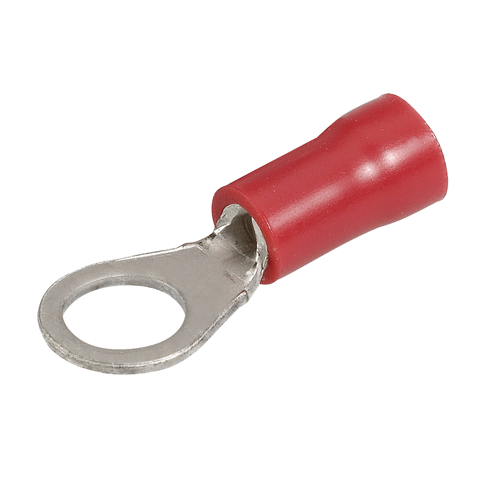 Narva 2.5-3mm / 5mm (3/16") Red Flared Vinyl Insulated Ring Terminal (Eye Terminal) - 25 Pack