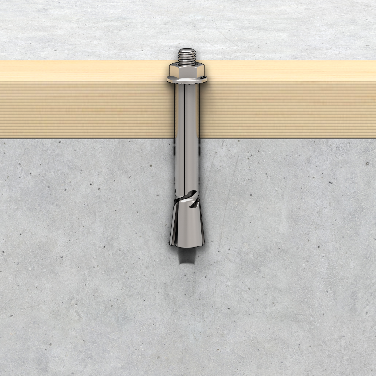 Ramset 10 x 50mm Stainless Steel DynaBolt Plus Hex Nut Bolt - 50 Pack