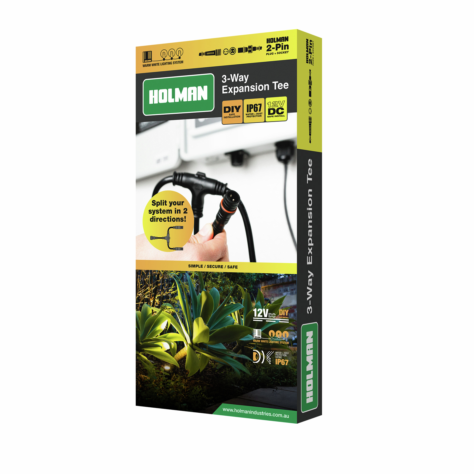 Holman Warm White Garden Light Expansion Tee