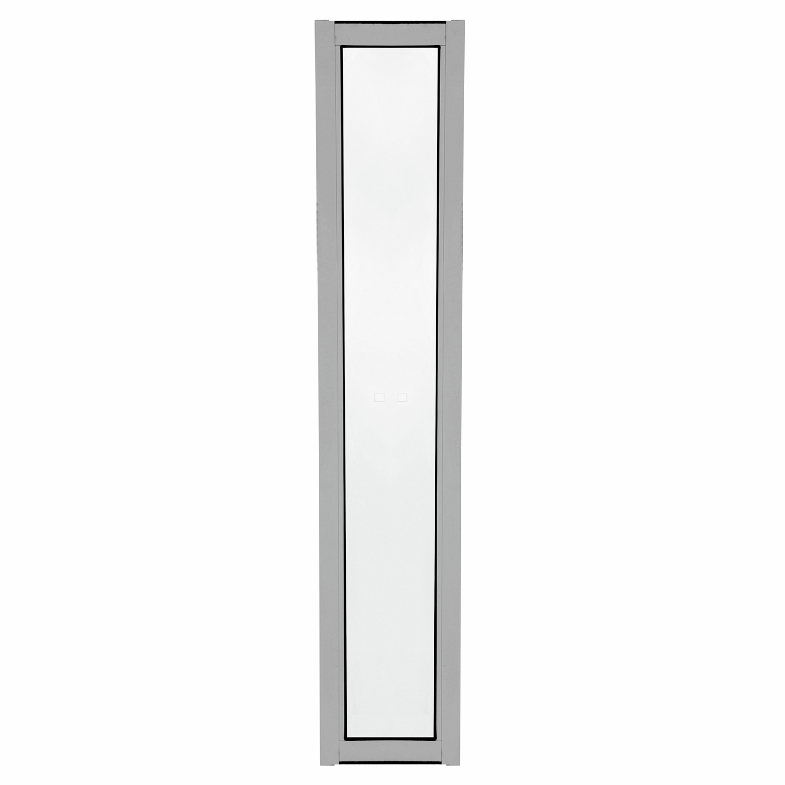 2040 x 300mm Door Frame Silver Grey Aluminium Entry Unassembled