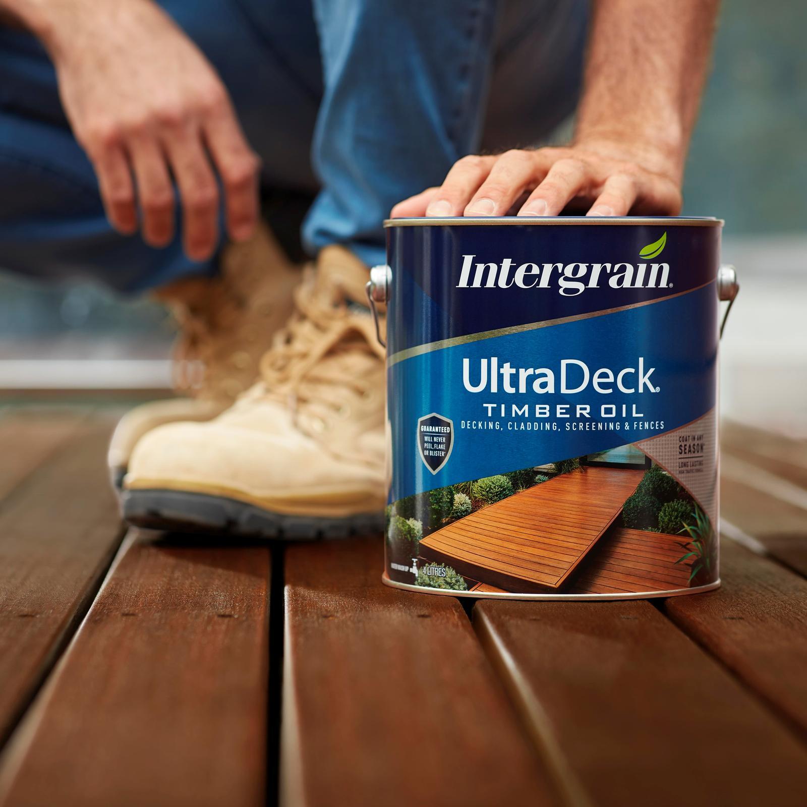 Intergrain 4L Jarrah UltraDeck Timber Decking Oil 4 Intergrain 4L Jarrah UltraDeck Timber Decking Oil