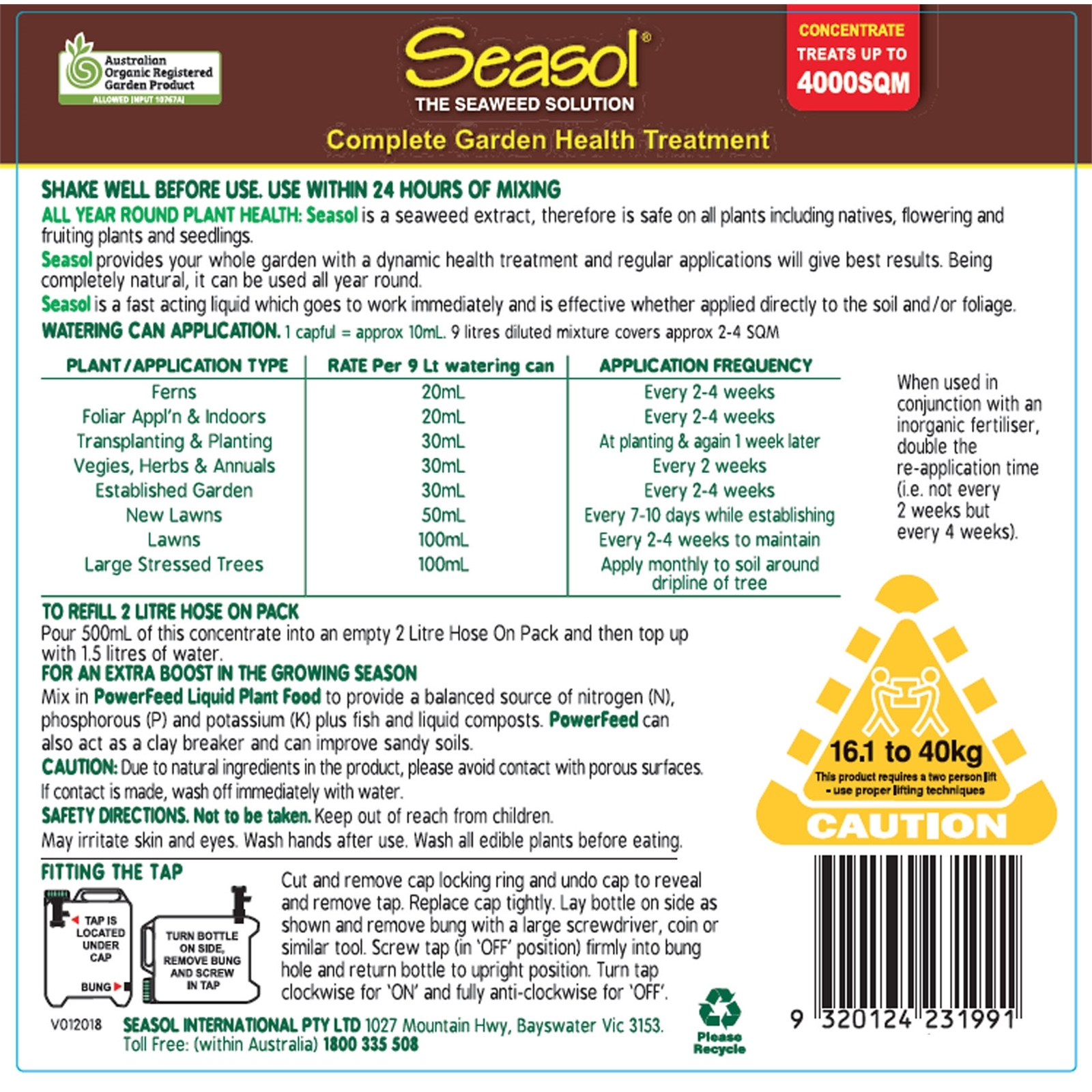 Seasol 20L Liquid Health Tonic