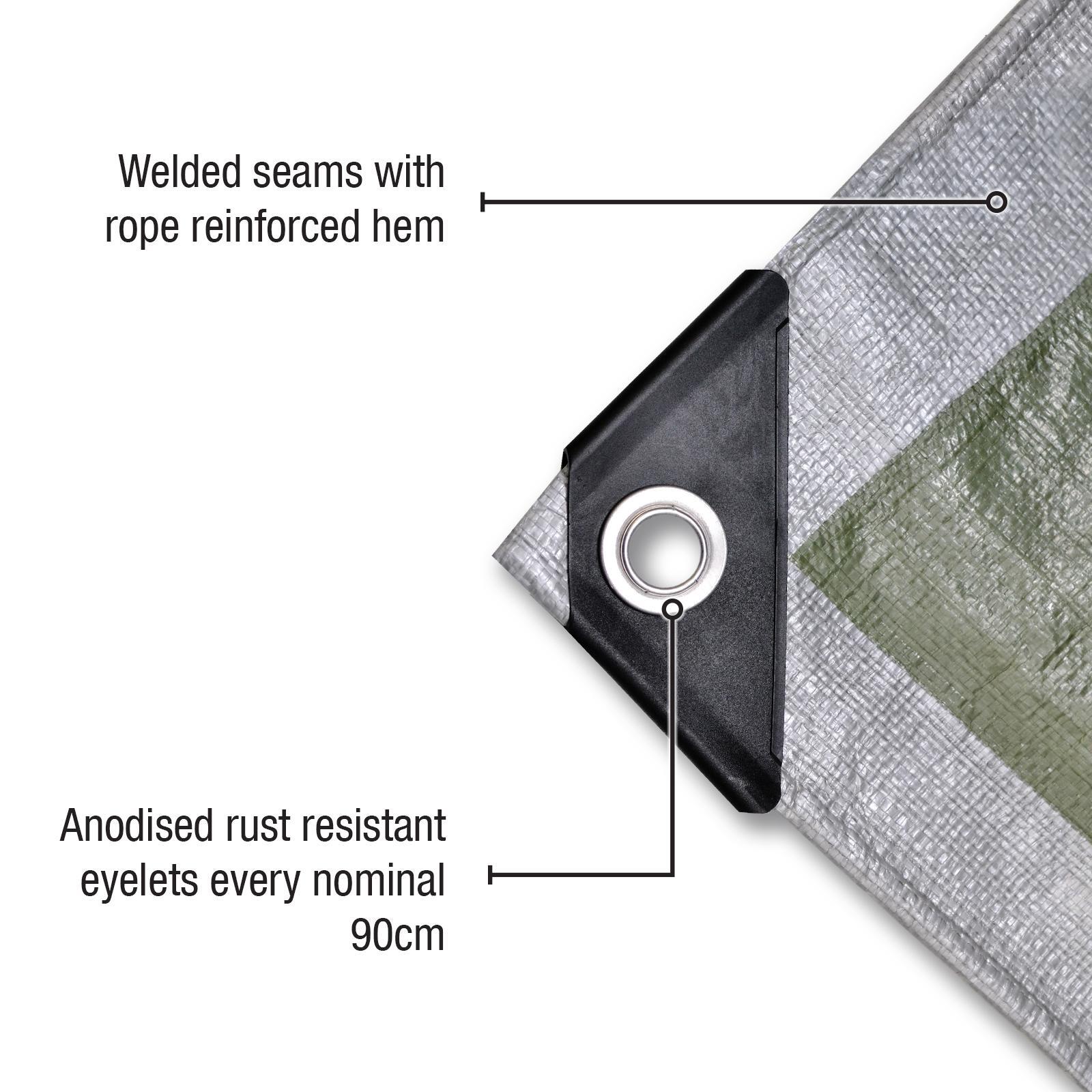 Polytuf 1.8 x 2.4m Heavy Duty Tarpaulin