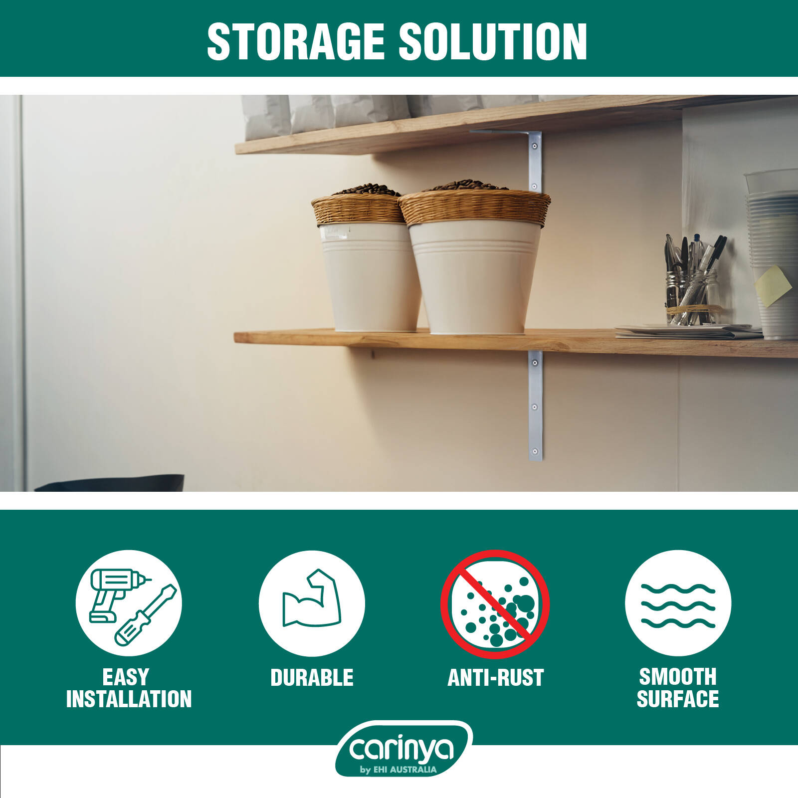 Carinya 175 x 150mm White Angle Bracket 8 Carinya 175 x 150mm White Angle Bracket