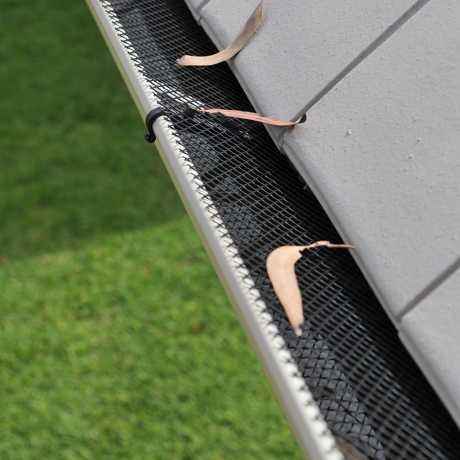 Jack 160mm x 6m Plastic Gutterguard Mesh With Clips