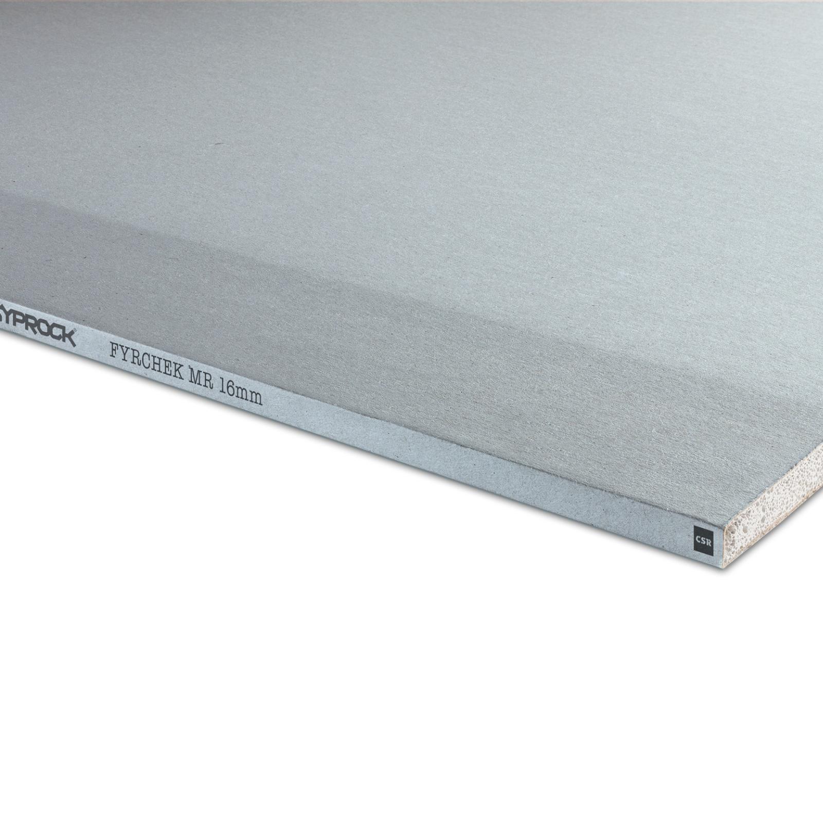 Gyprock CSR 3600 x 1200 x 16mm Fyrchek Plasterboard MR RE 4.32sqm