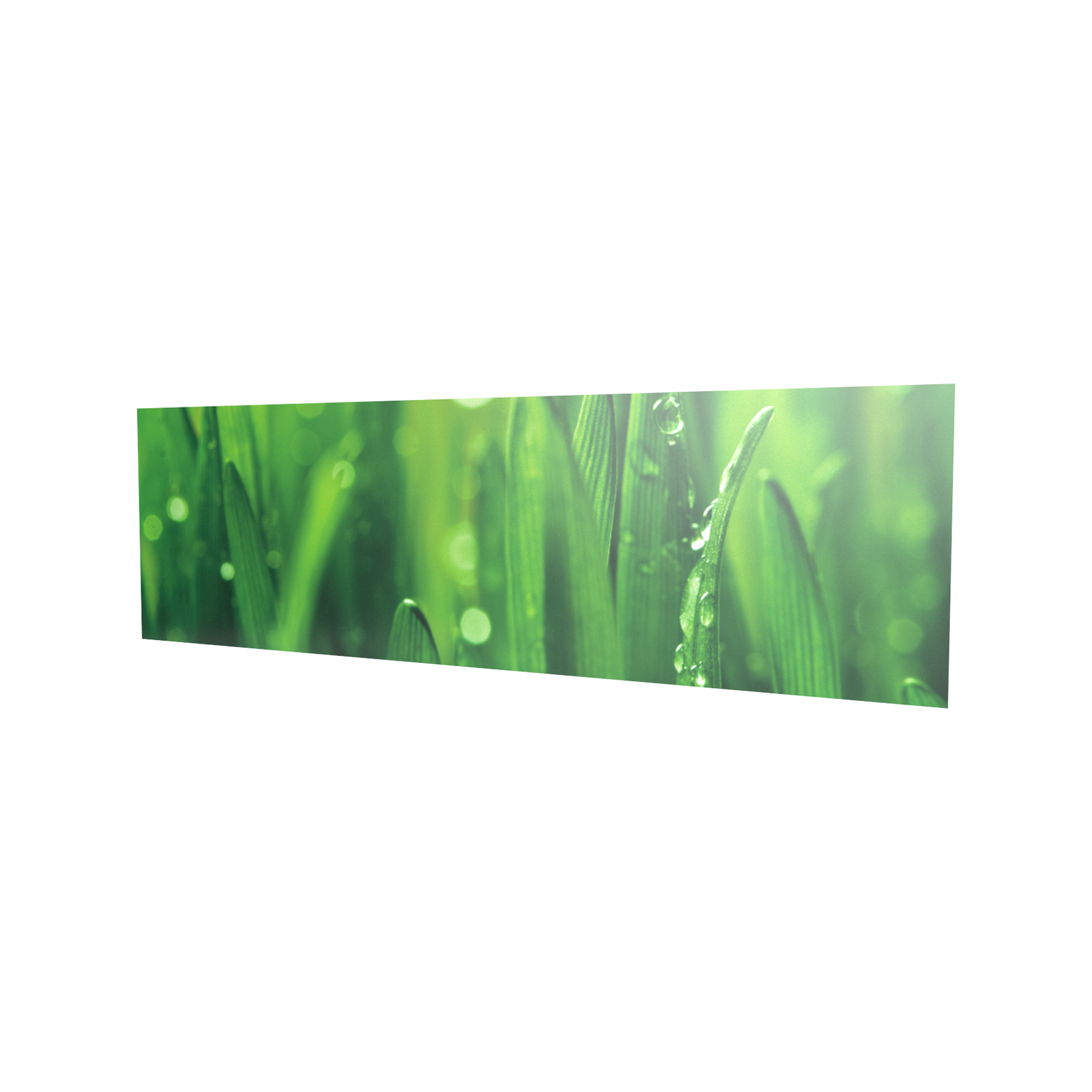 Bellessi 650mm x 595mm x 5mm Motiv Glass Filler Panel - Green Grass
