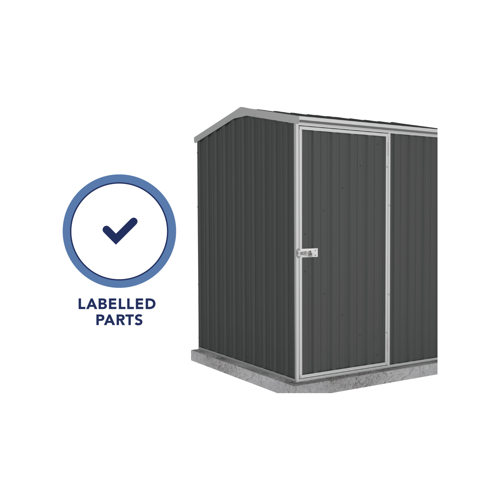 Absco Sheds 1.52 x 1.52 x 1.95m Monument Premier Single Door Garden Shed 5 Absco Sheds 1.52 x 1.52 x 1.95m Monument Premier Single Door Garden Shed
