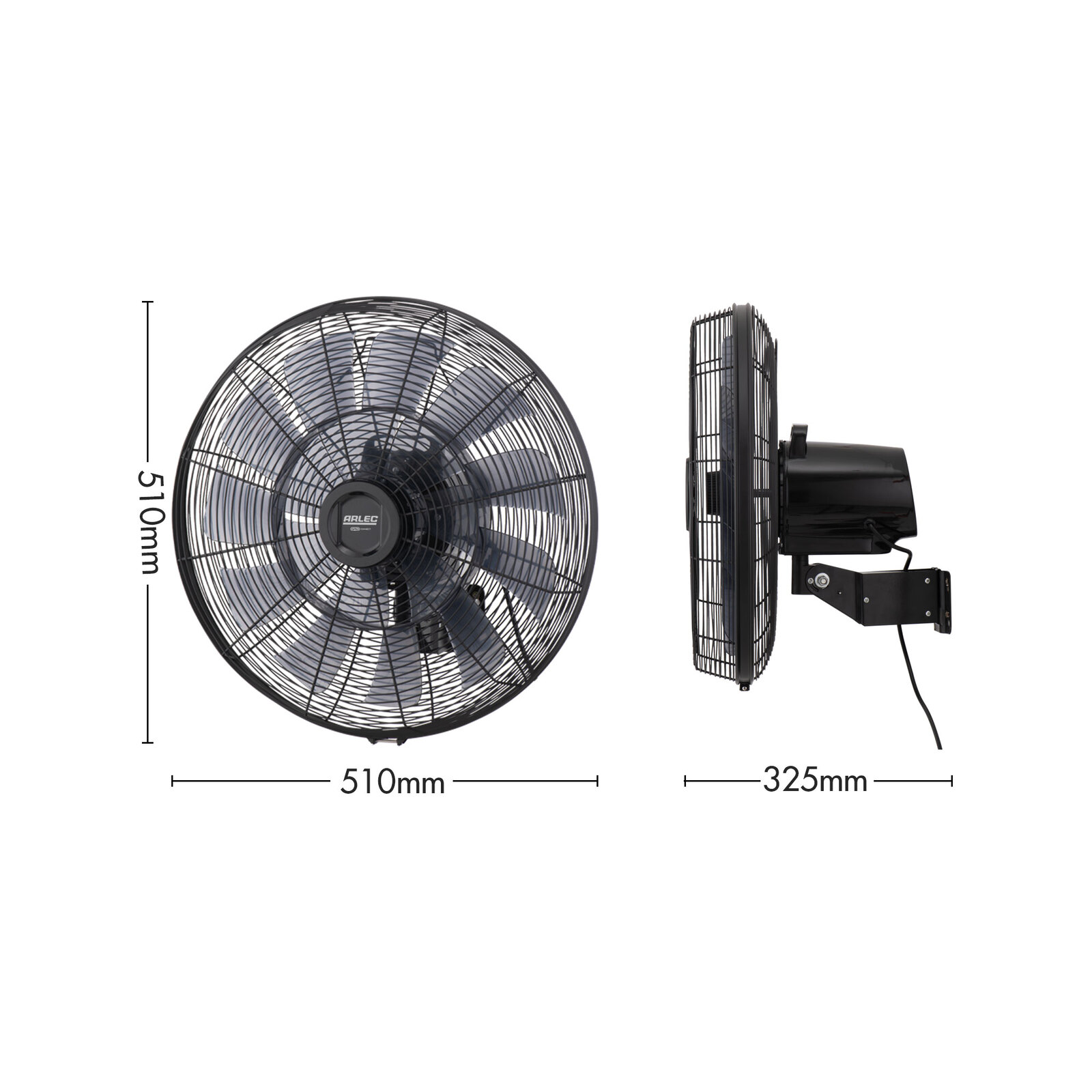 Arlec 45cm Grid Connect Smart DC Wall Fan