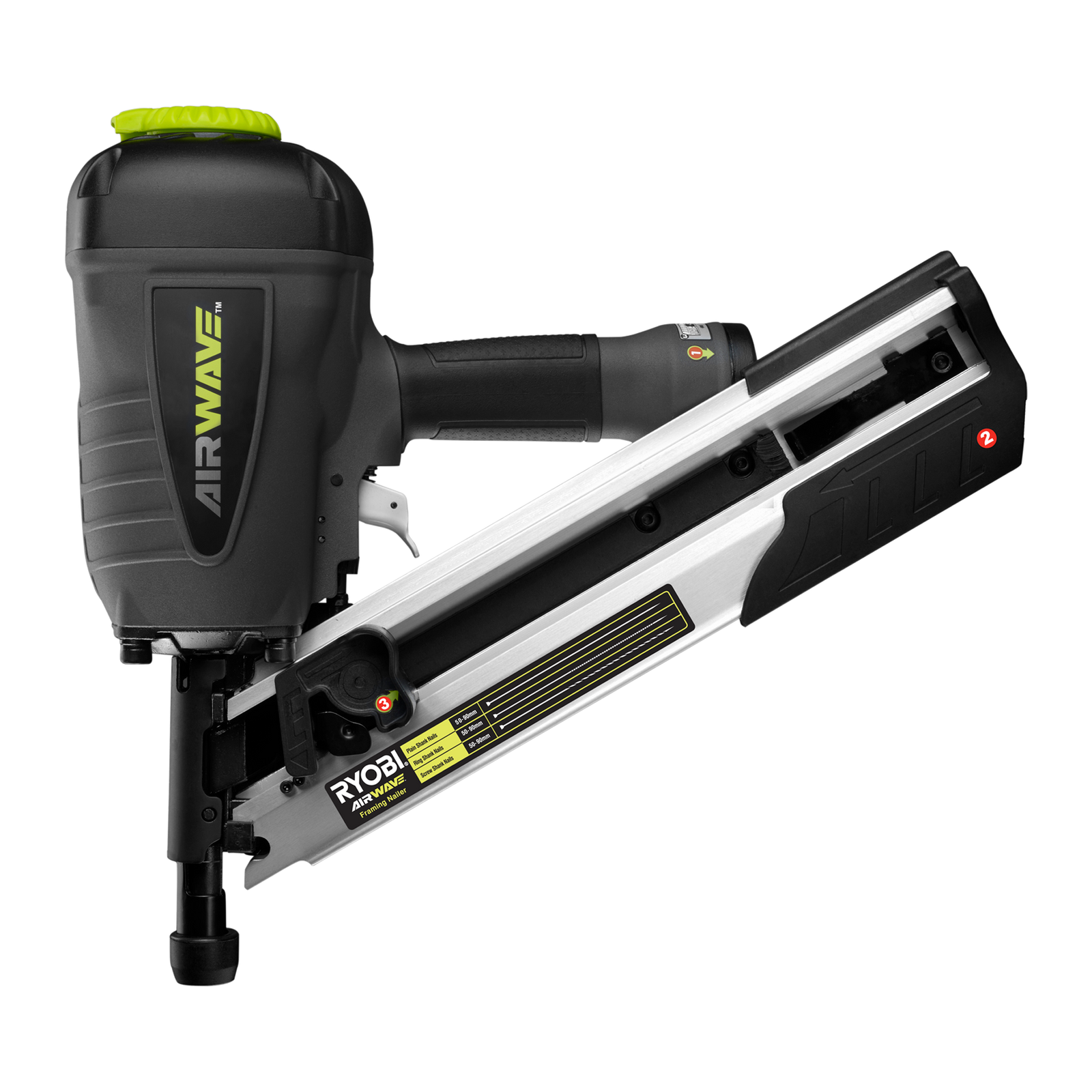 Ryobi Airwave Clipped Head Air Framing Nailer 3 Ryobi Airwave Clipped Head Air Framing Nailer