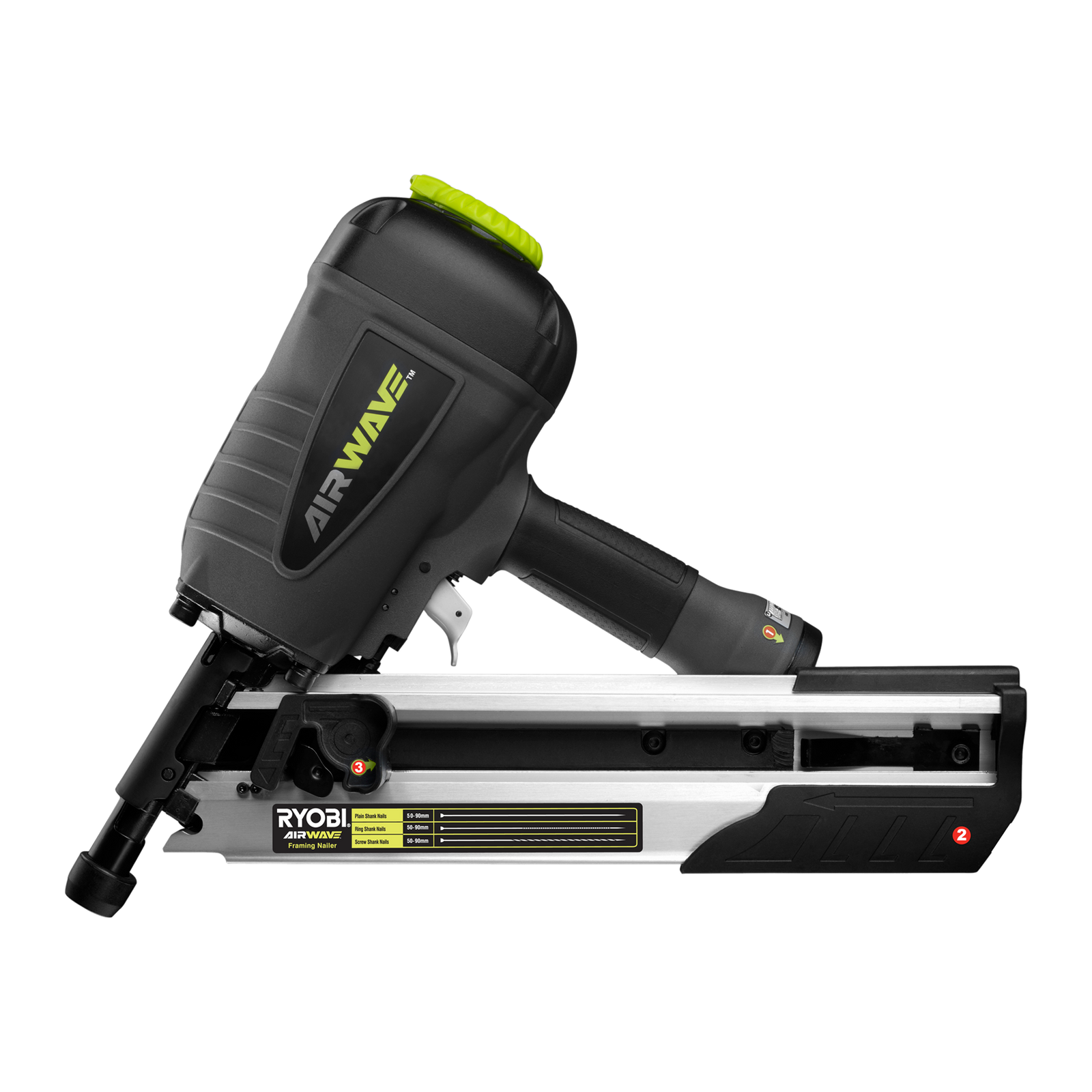 Ryobi Airwave Clipped Head Air Framing Nailer 4 Ryobi Airwave Clipped Head Air Framing Nailer