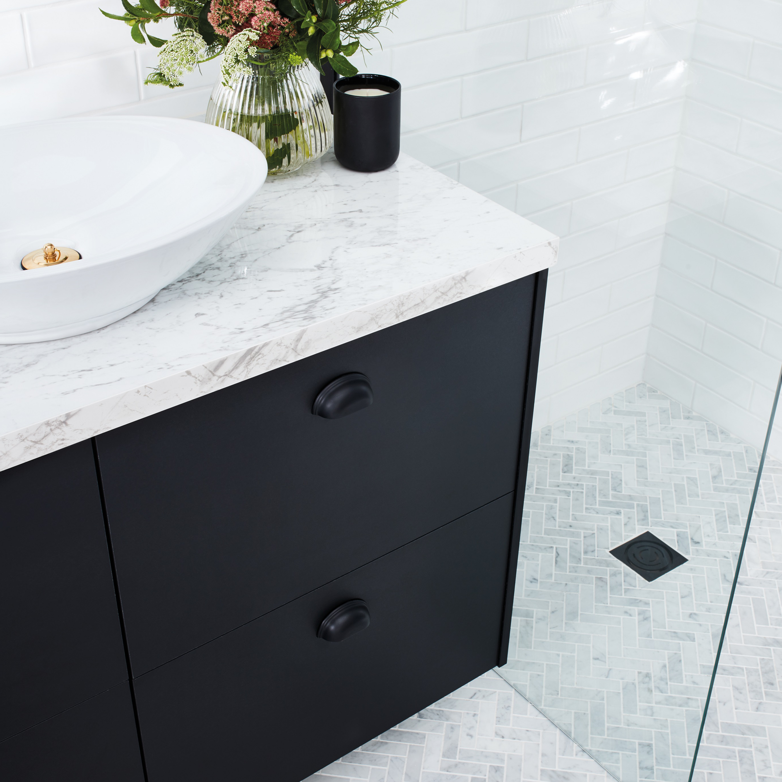 Kaboodle 600mm Grey Spice Melamine Modern 1 Drawer Panel