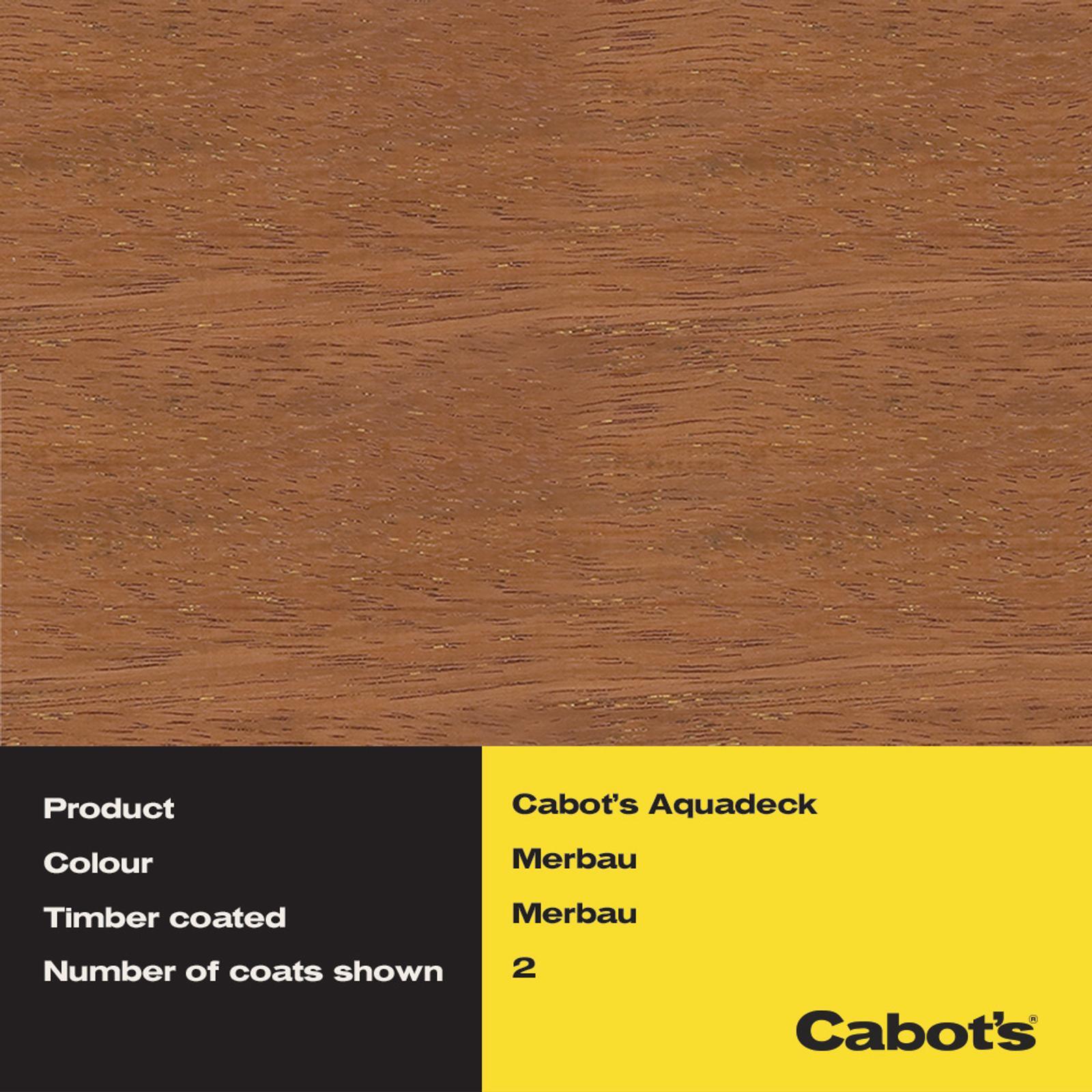 Cabot's 250ml Merbau Aquadeck Sample Pot