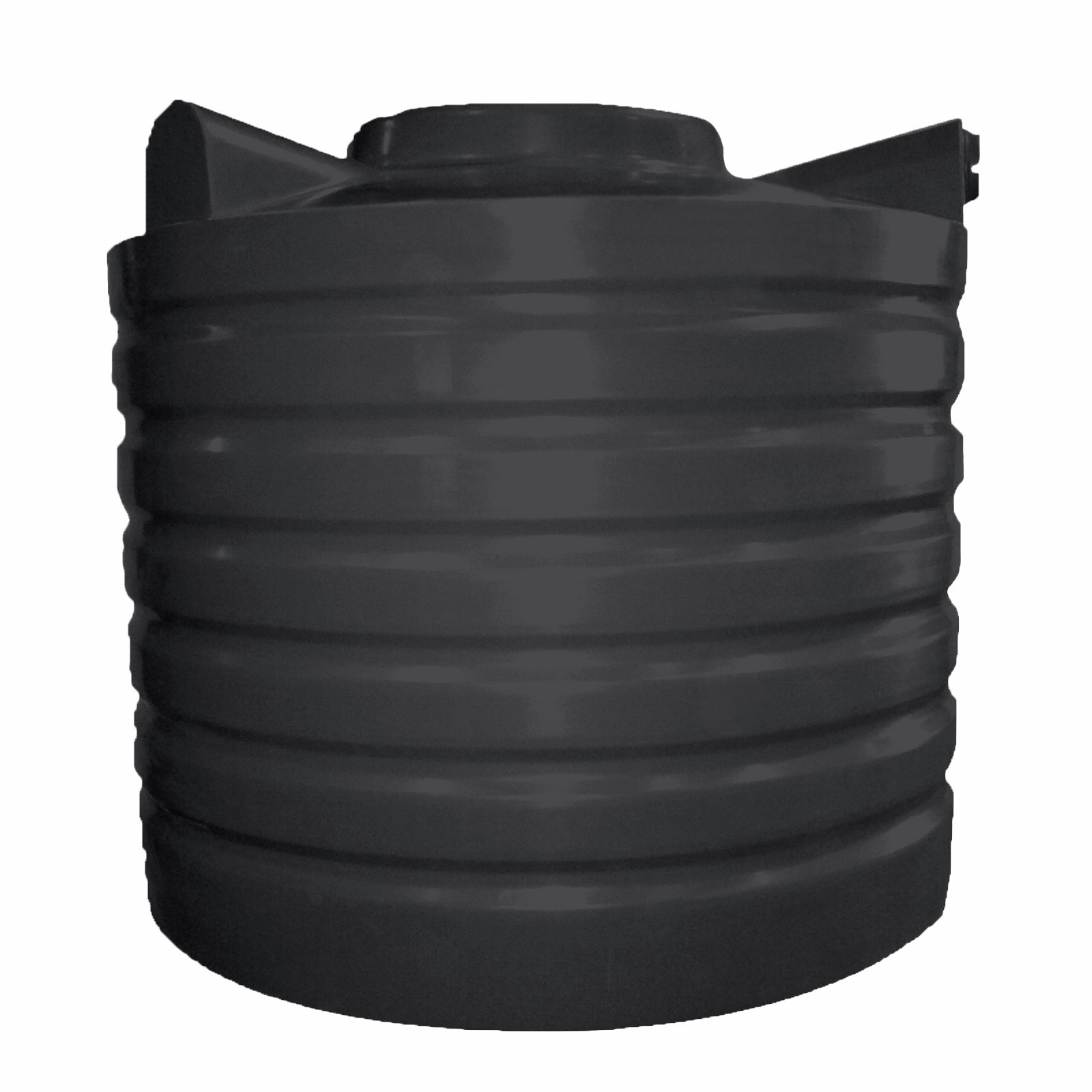 Clark Tanks 1000L Round Poly Water Tank - Boulder Grey