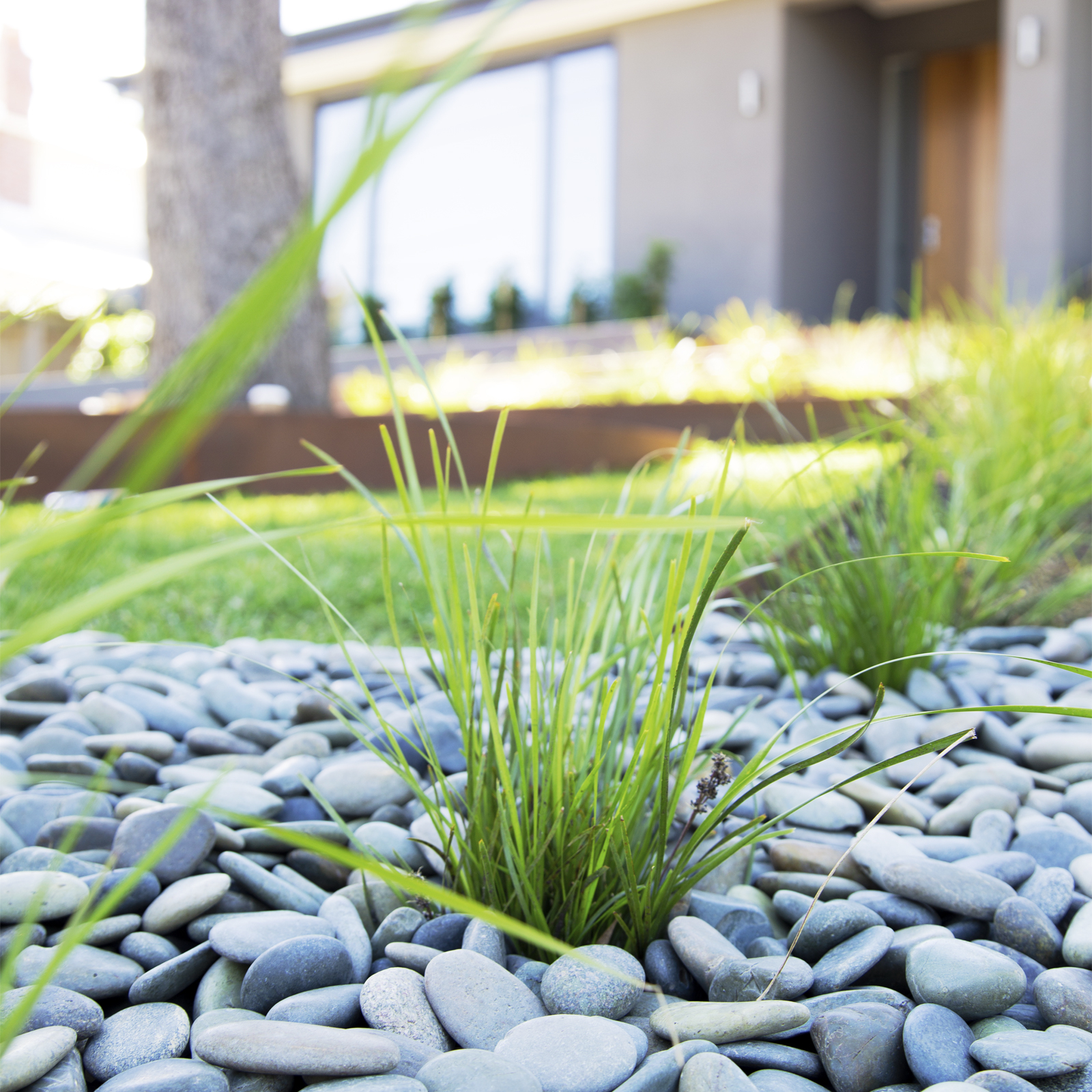 Tuscan Path 30 - 50mm 10kg Green Wash Pebbles 5 Tuscan Path 30 - 50mm 10kg Green Wash Pebbles