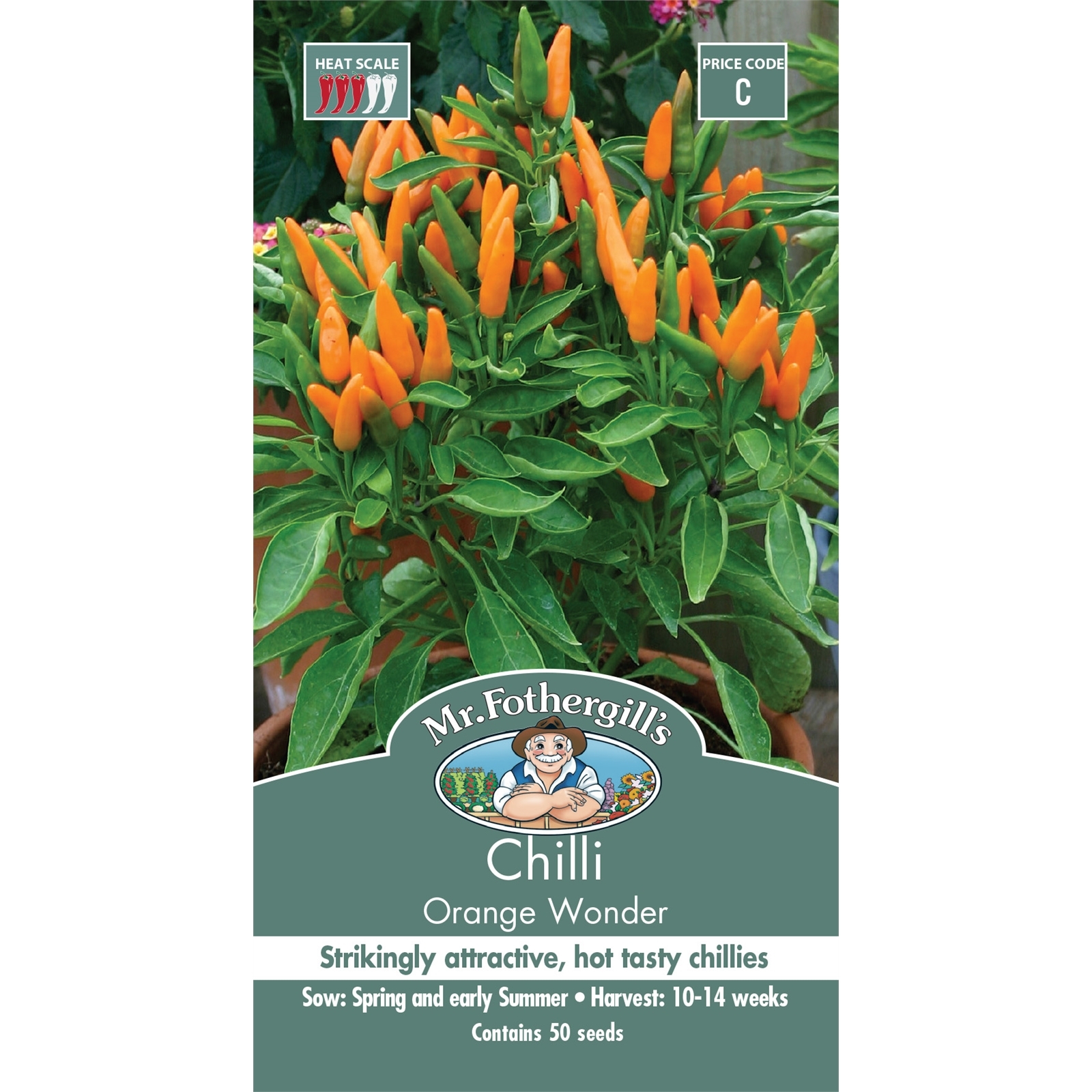 Mr Fothergill's Chilli Orange Wonder Seeds