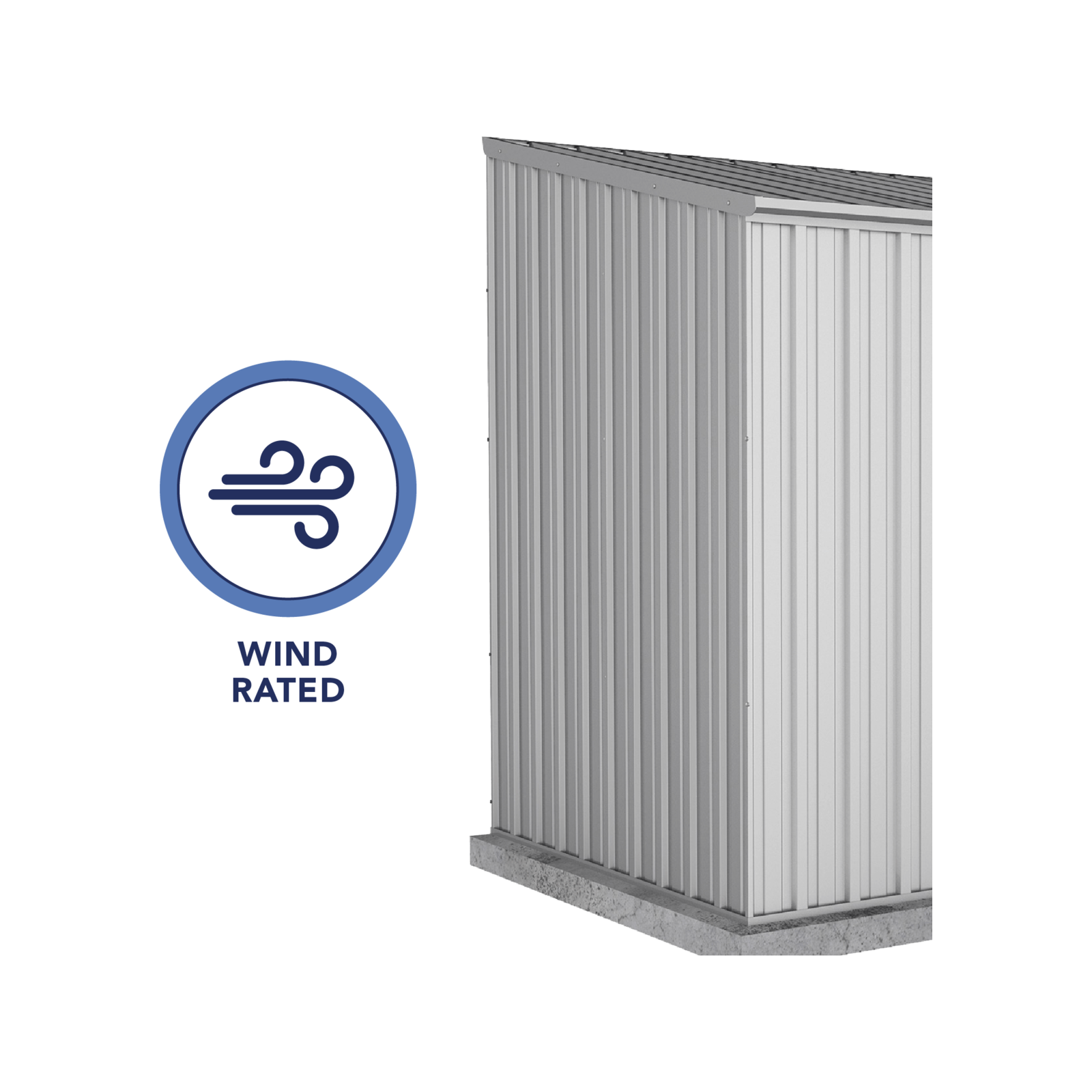 Absco Sheds 2.26 x 1.52 x 2.08m Space Saver Single Door Garden Shed - Zincalume 6 Absco Sheds 2.26 x 1.52 x 2.08m Space Saver Single Door Garden Shed - Zincalume