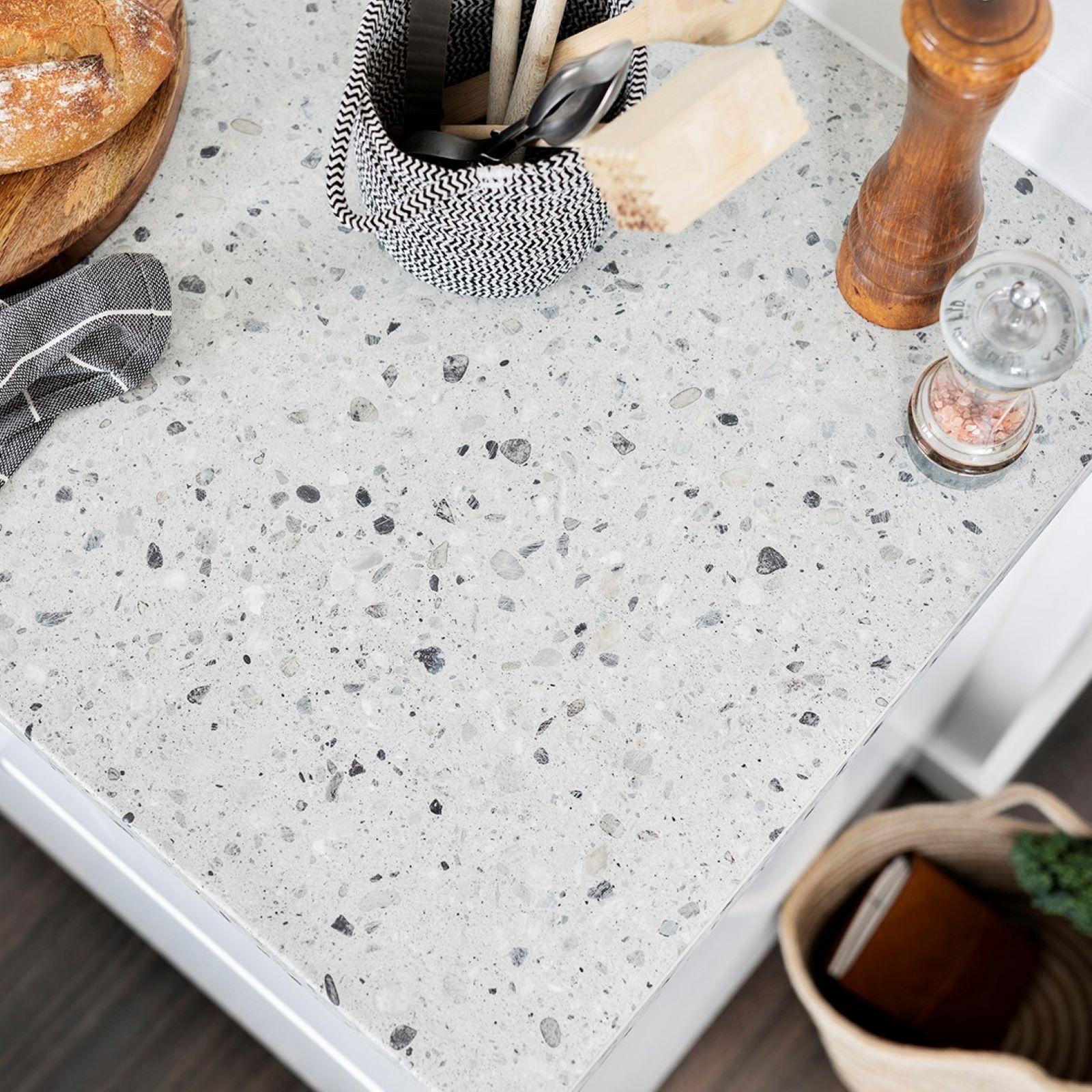 Kaboodle 38 x 600mm Terrazzola Compact Radius Customisable Benchtop