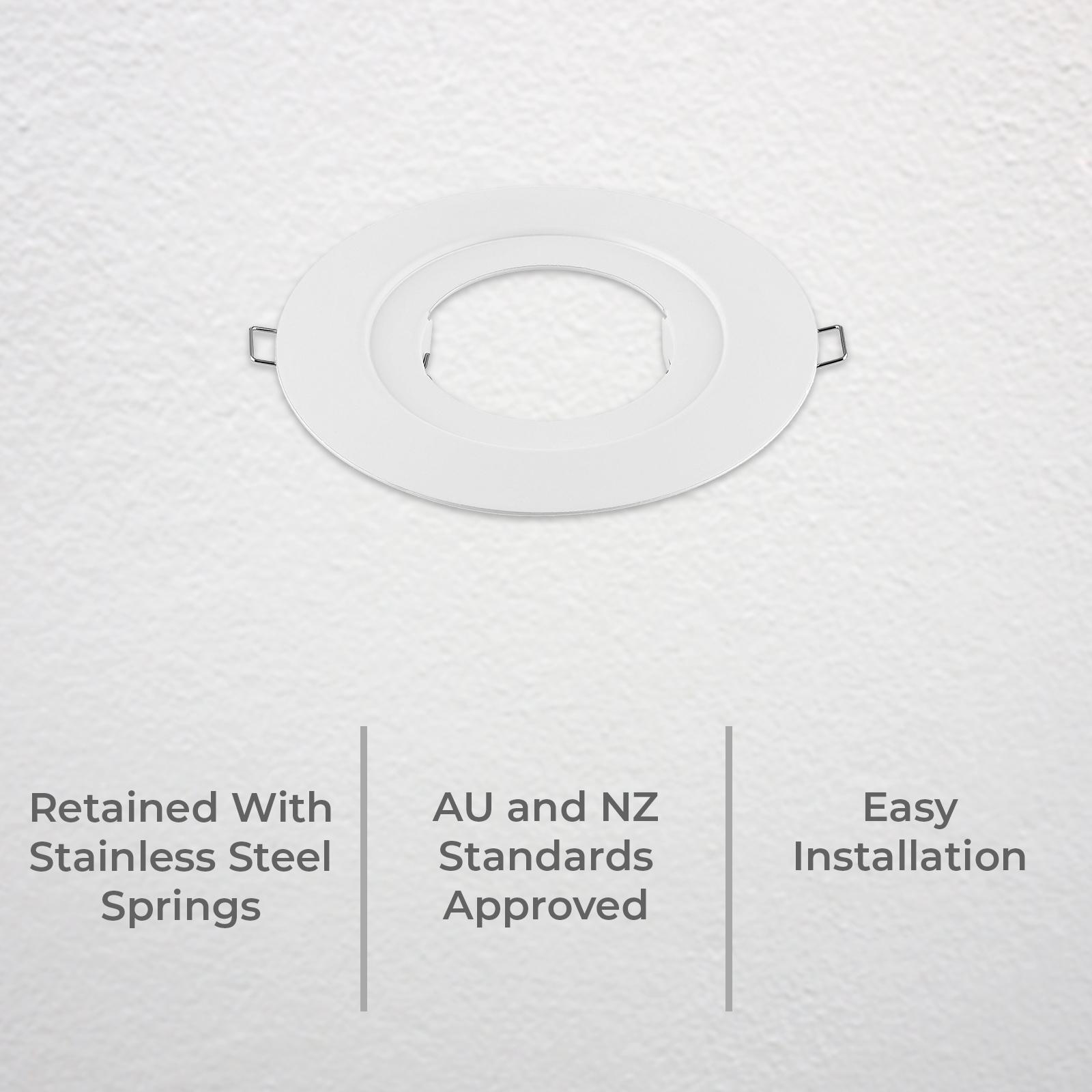 Deta 70mm Downlight Conversion Plate For Existing 85-130mm Cutout