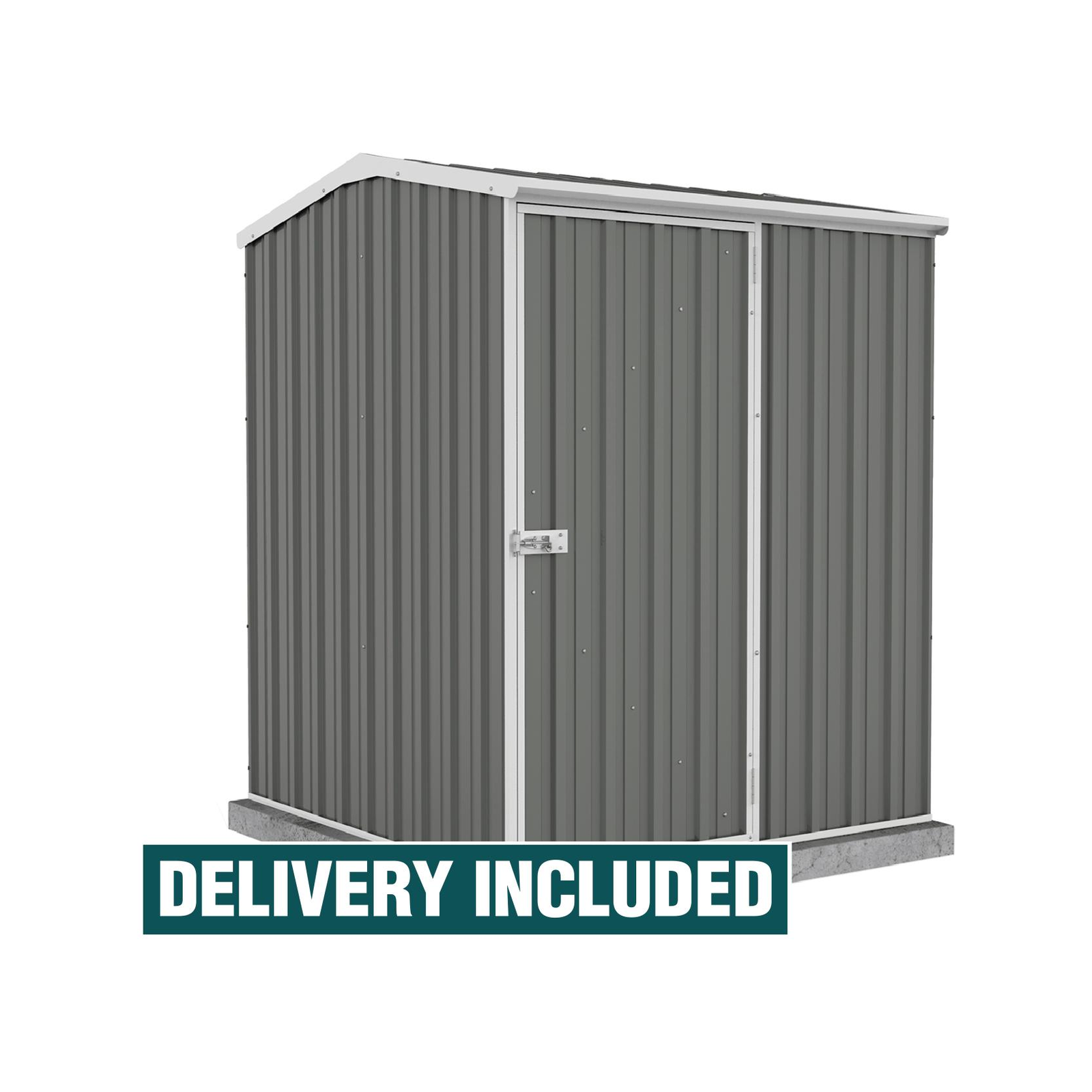 Absco Sheds 1.52 x 1.52 x 1.95m Woodland Grey Premier Single Door Garden Shed