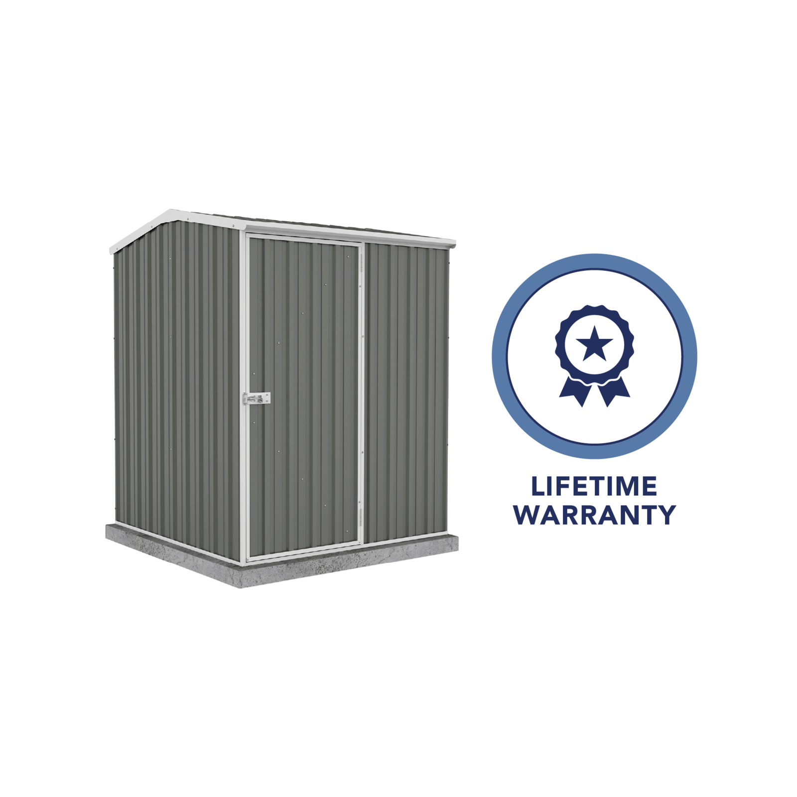 Absco Sheds 1.52 x 1.52 x 1.95m Woodland Grey Premier Single Door Garden Shed 3 Absco Sheds 1.52 x 1.52 x 1.95m Woodland Grey Premier Single Door Garden Shed