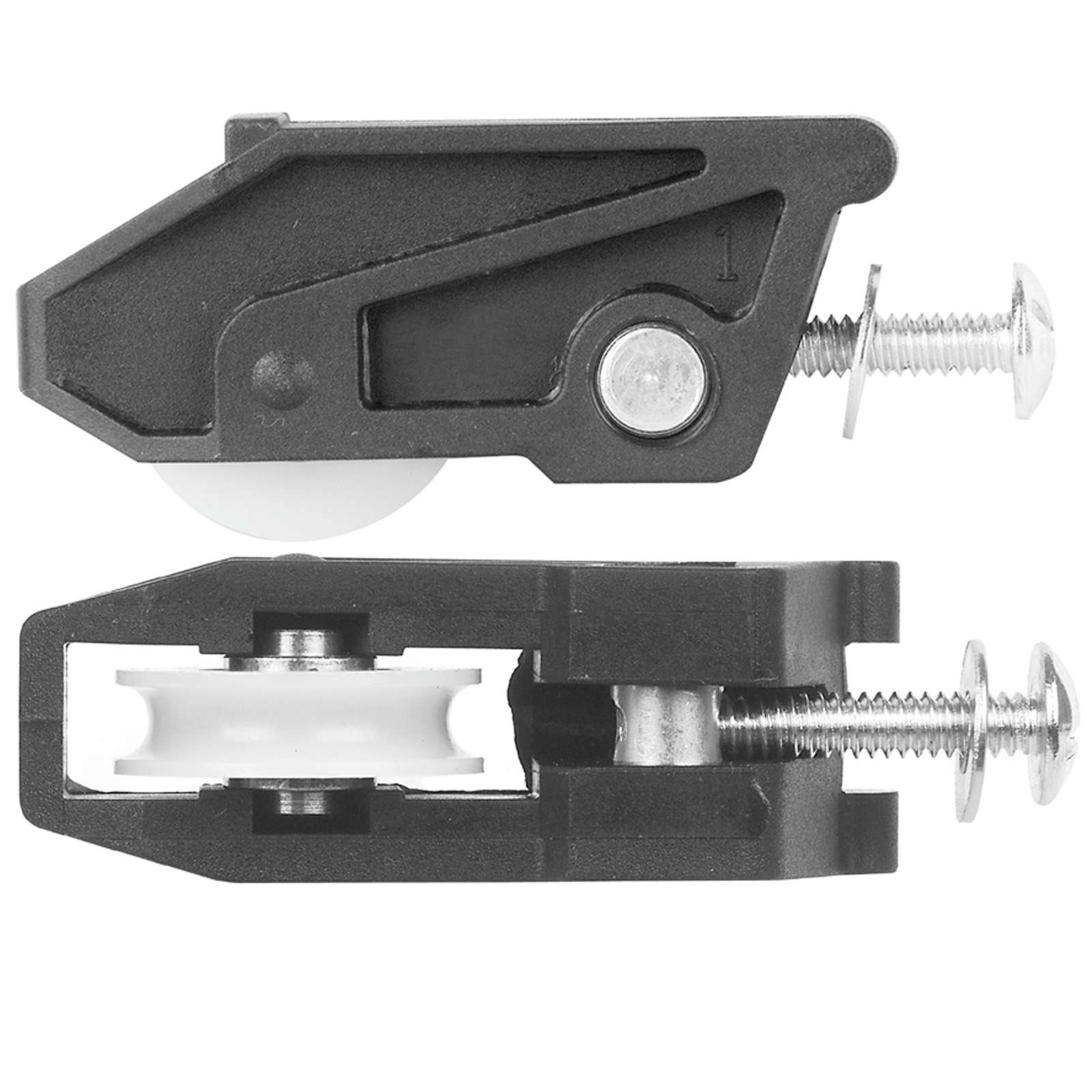 Rolltrak Adjustable Plastic Carriage And Acetal Roller