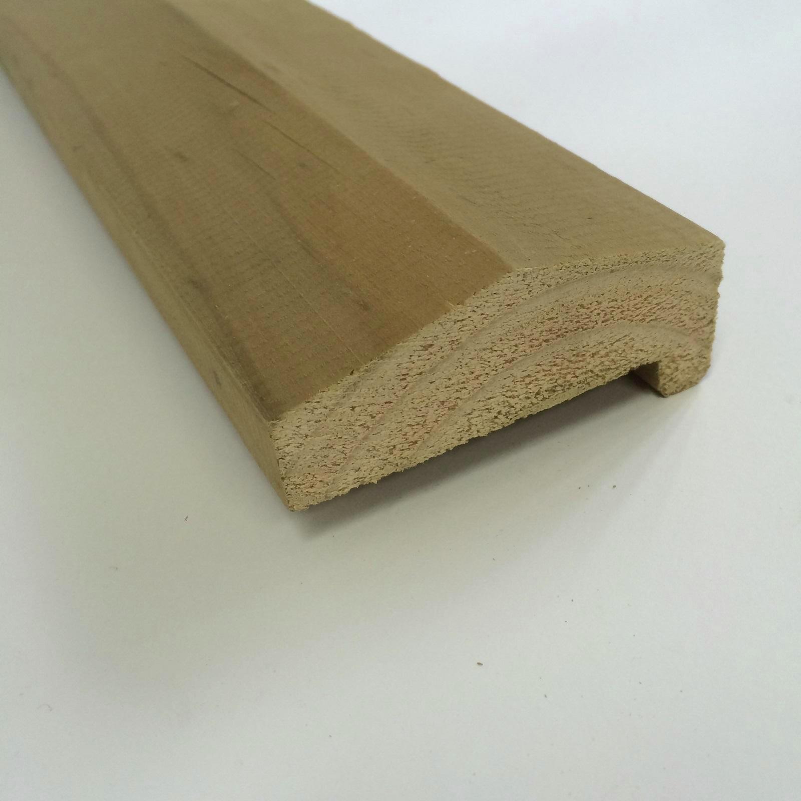 90 x 45mm 5.4m Fence Capping H3 Treated Pine Rebated KD CCA