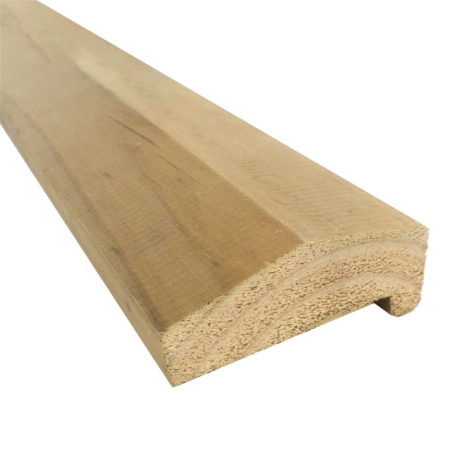 90 x 45mm 5.4m Fence Capping H3 Treated Pine Rebated KD CCA