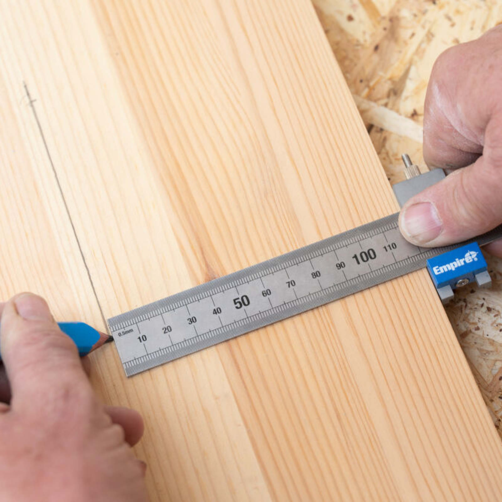 Empire Stainless Steel Ruler Stop 5 Empire Stainless Steel Ruler Stop