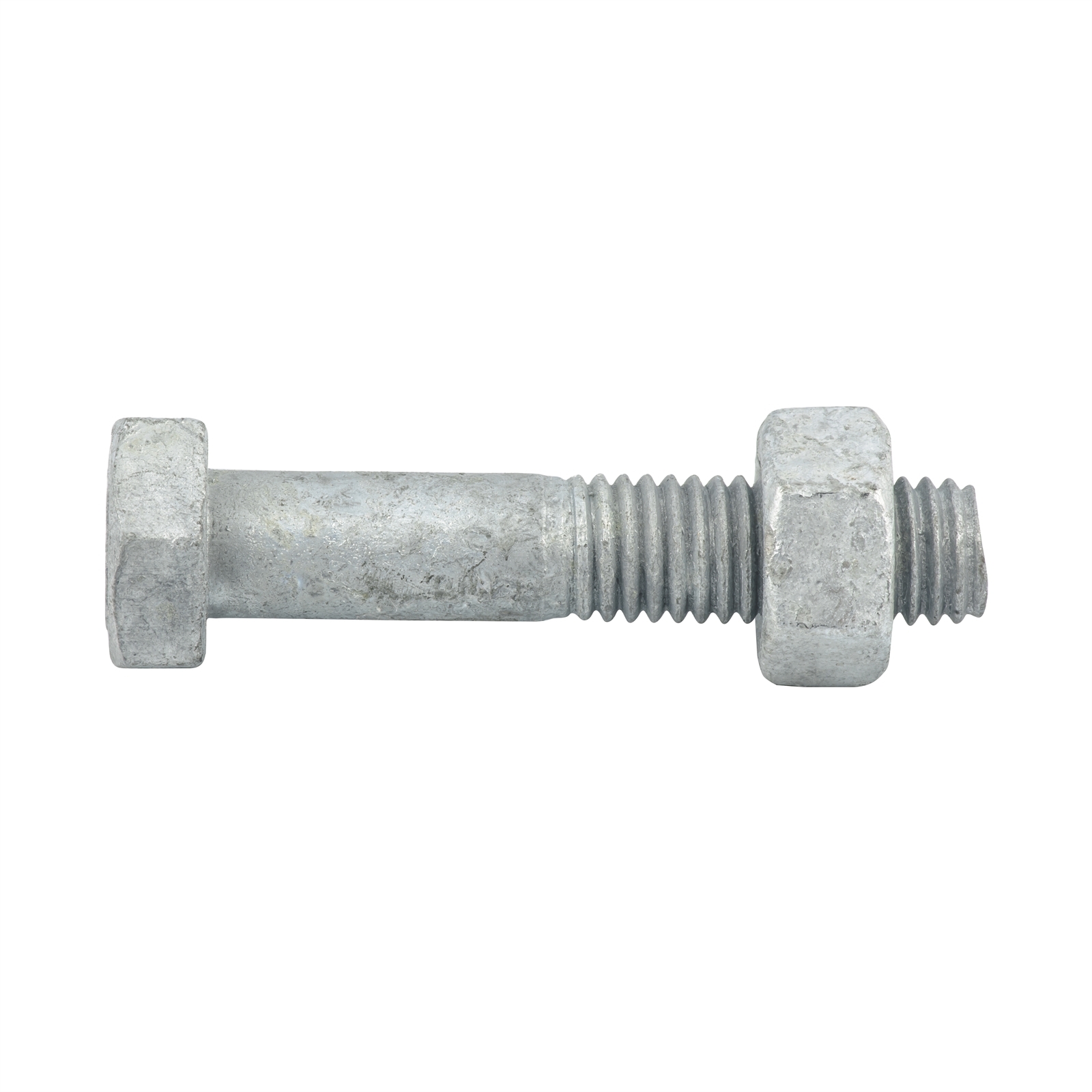 Zenith M10 x 50mm Hot Dipped Galvanised Hex Head Bolt And Nut - Each