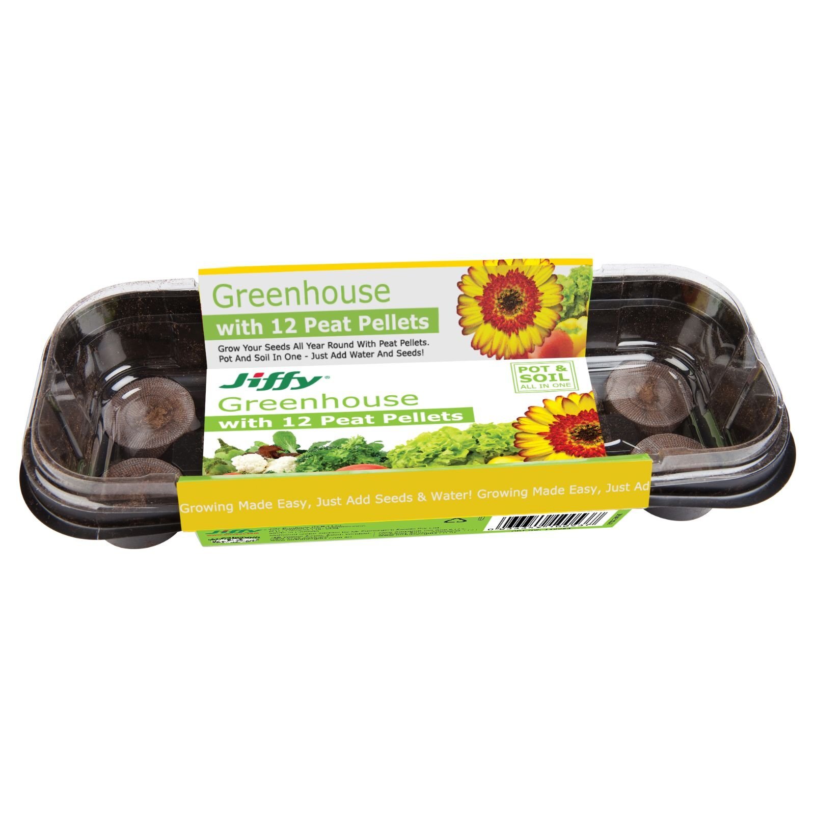 Mr Fothergill's Jiffy Windowsill Greenhouse With 12 Peat Pellets