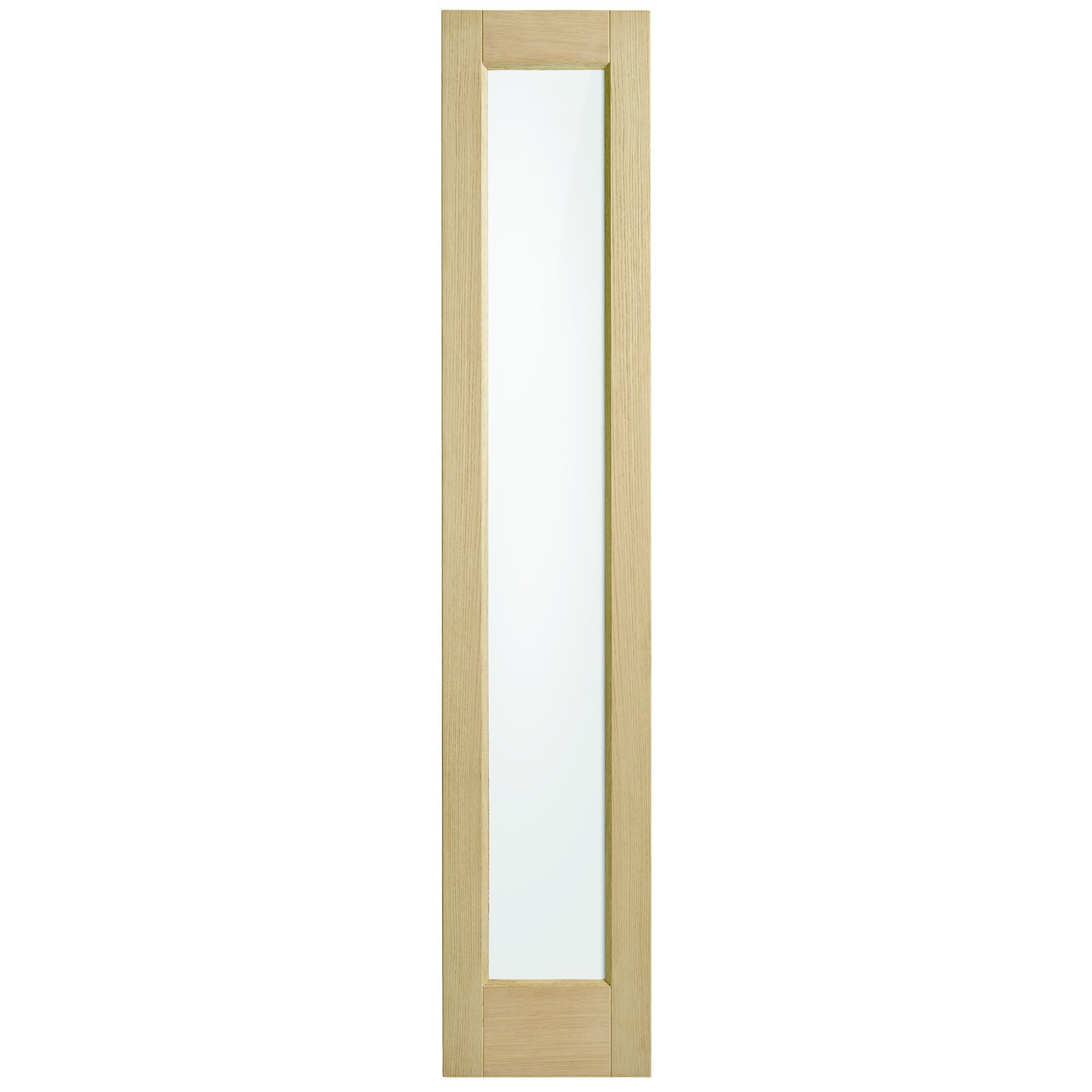Corinthian 2040 x 400 x 40mm Entrance Door Blonde Oak Translucent Glass AWEOSL21