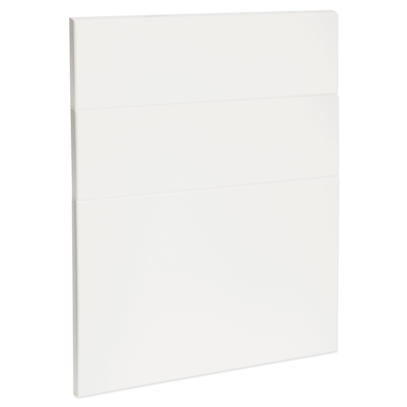 Kaboodle 600mm Egg White Modern 3 Drawer Panels