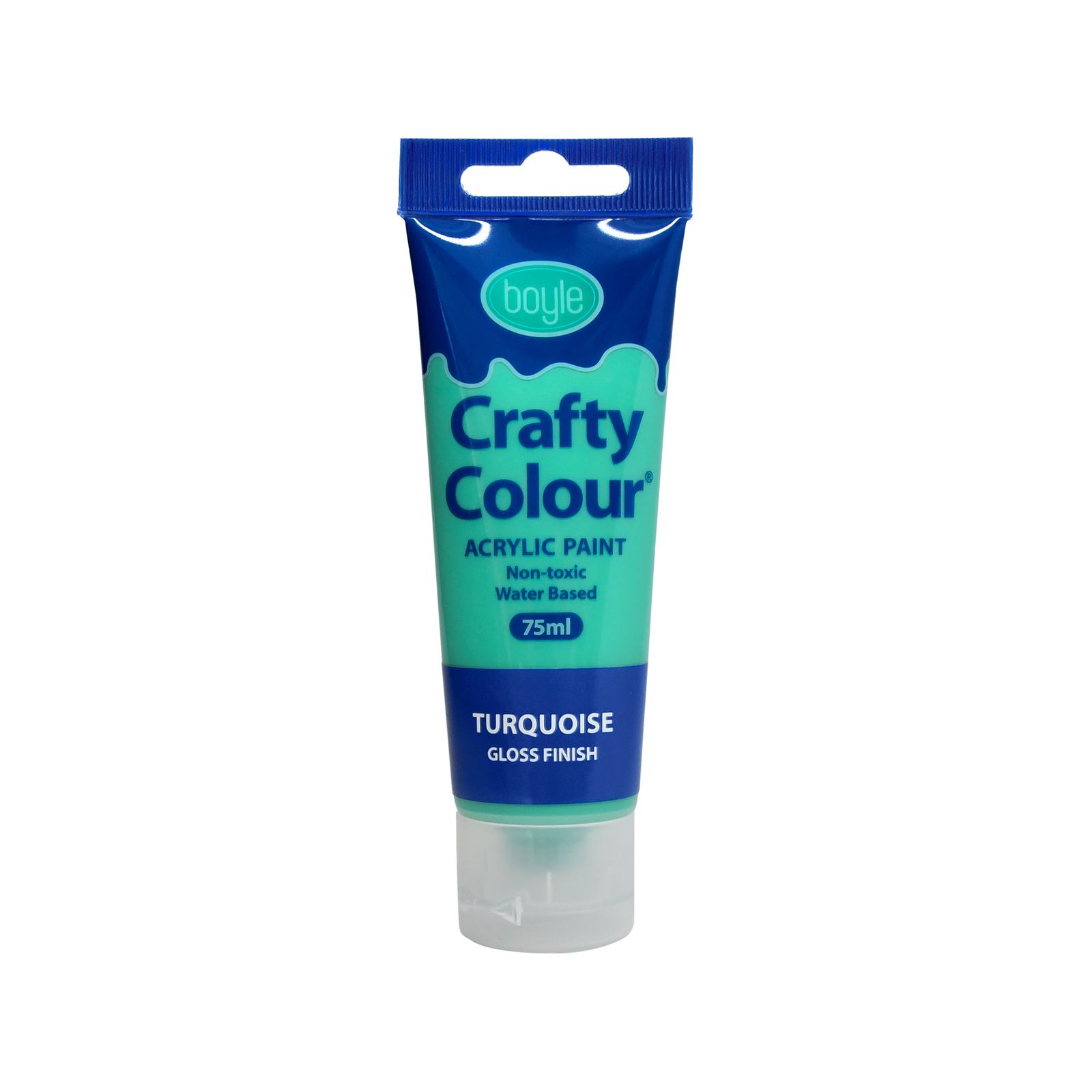 Boyle 75ml Turquoise Crafty Colour Acrylic Paint