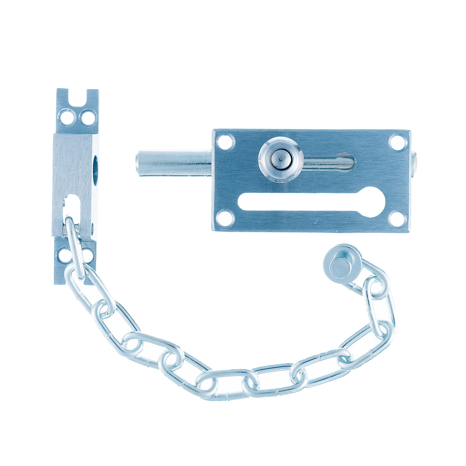 Taskmaster Satin Chrome Door Chain & Bolt
