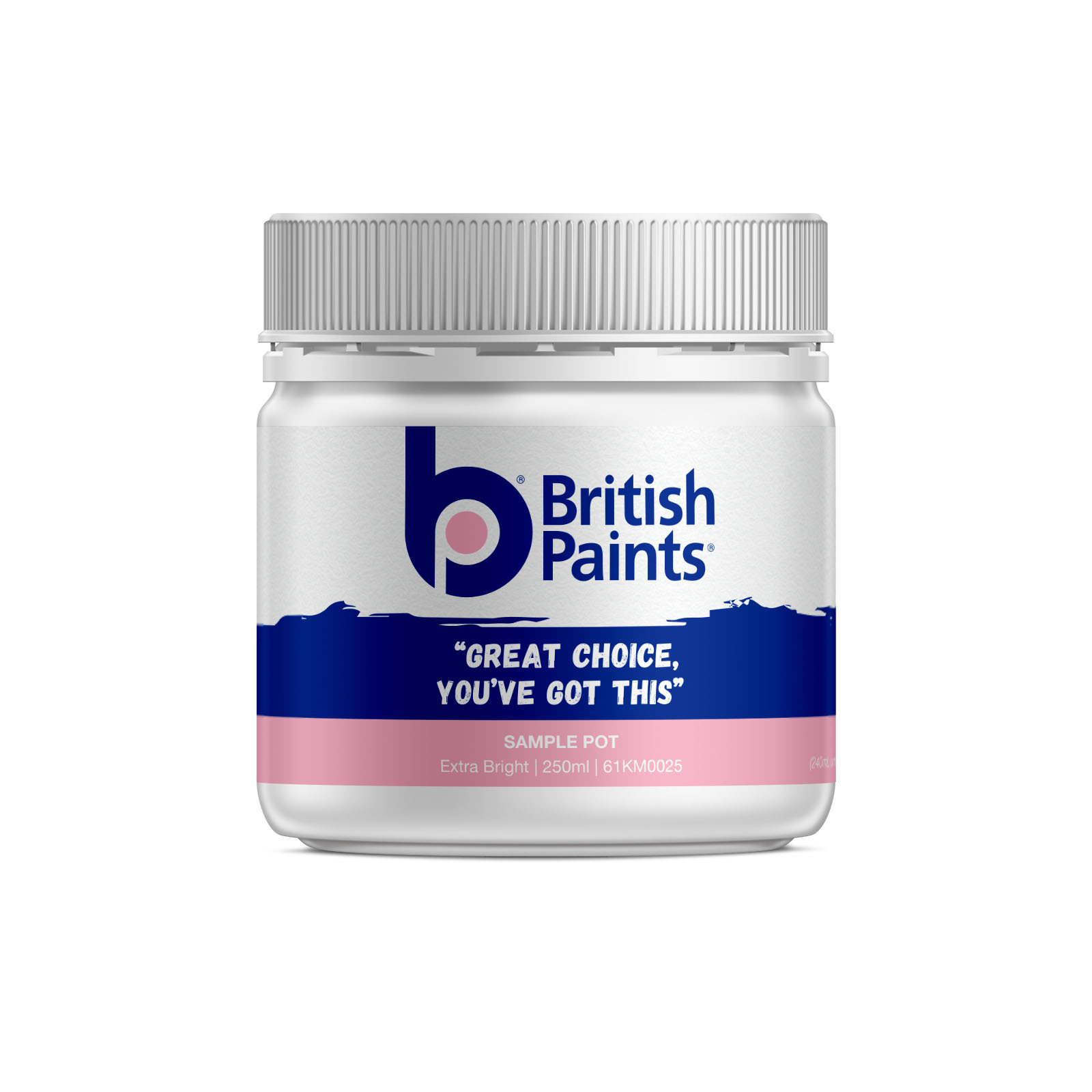 British Paints 250ml Extra Bright Sample Pot