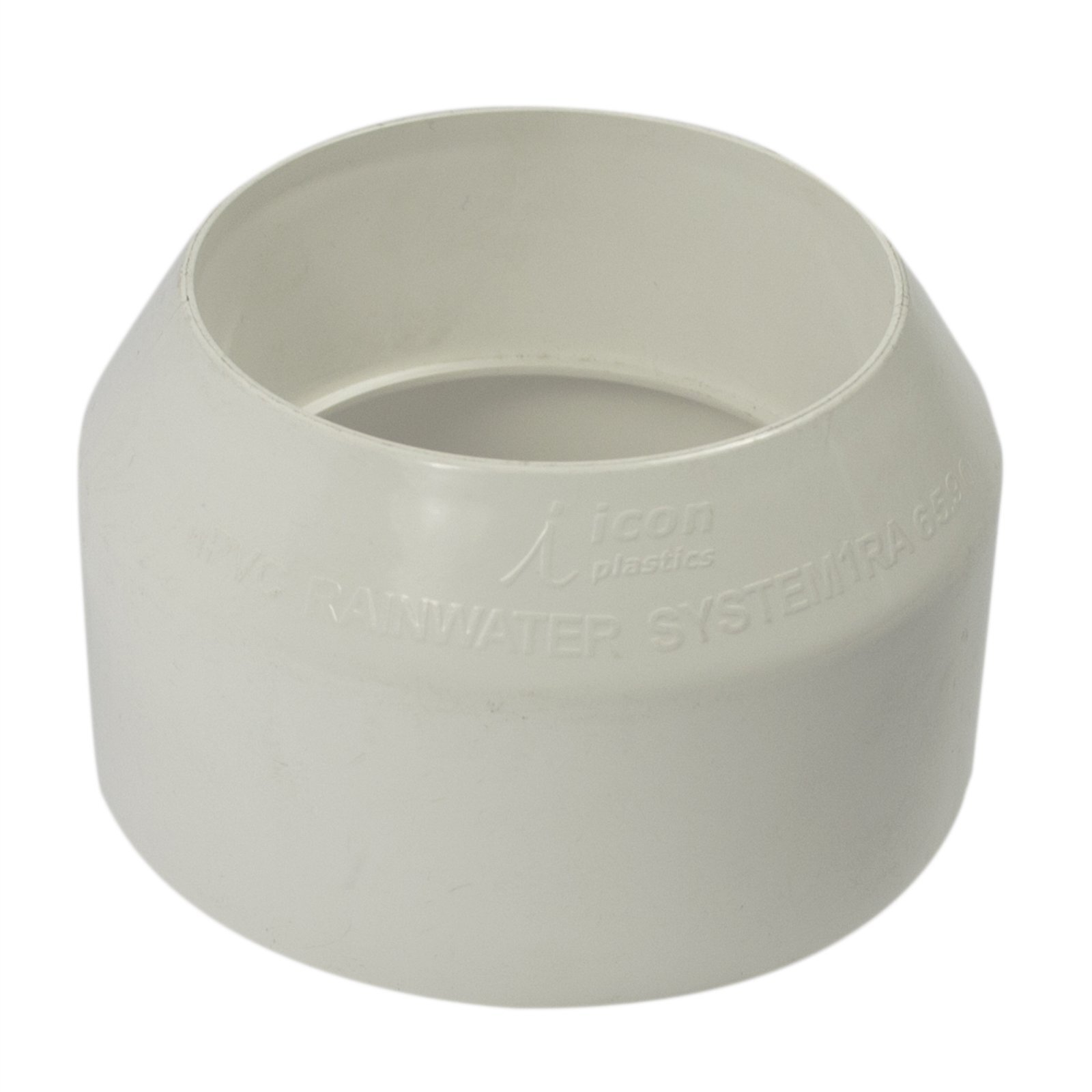 Icon Plastics 80-90mm Round PVC Downpipe Adaptor
