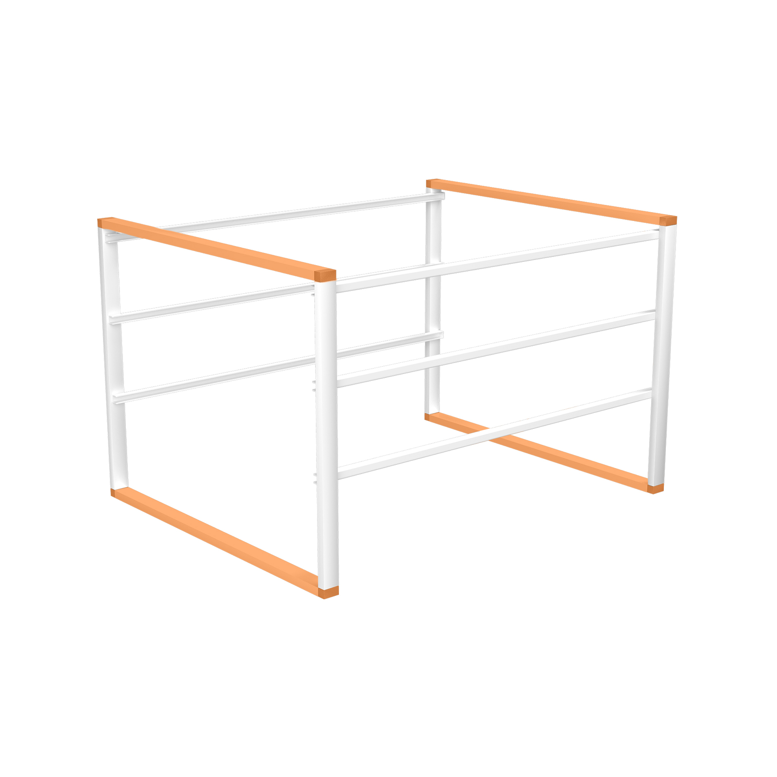 Flexi Storage Home Solutions 230mm White Basket Frame Cross Bars - 4 Pack - 230mm Standalone