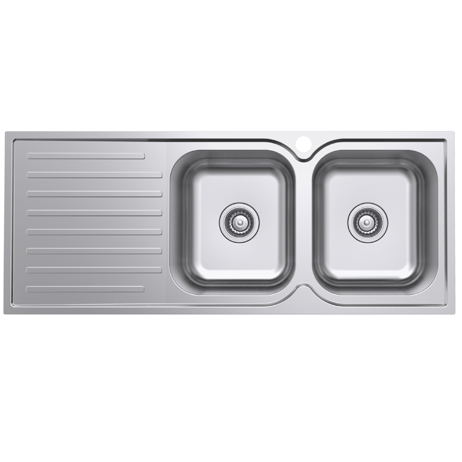 Everhard 1180mm Classic Square 1TH RH 2 Bowl And Drainer