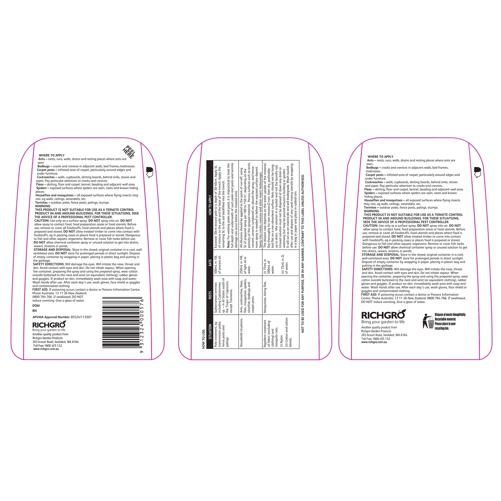 Richgro 500ml Termite And Ant Killer Concentrate