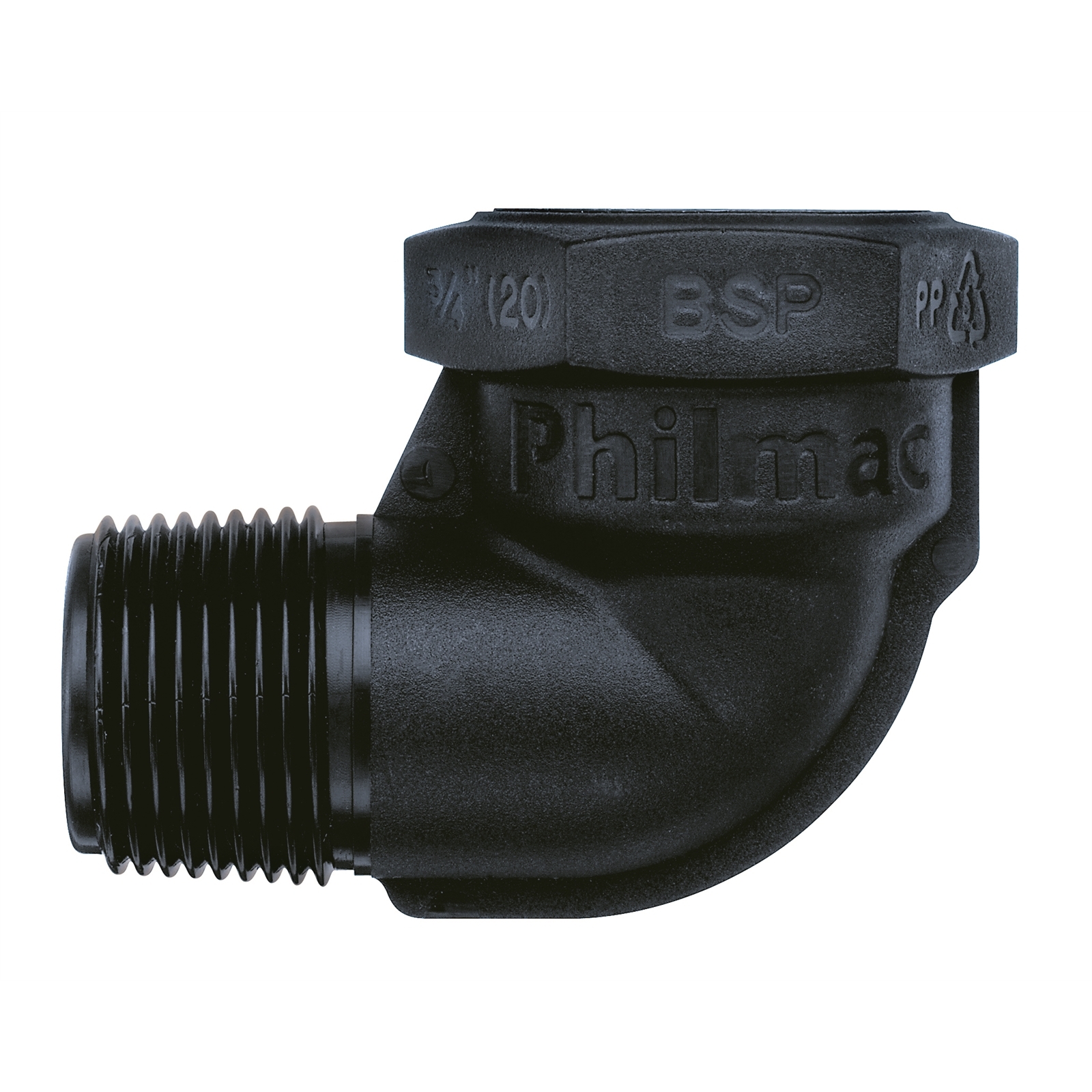 Philmac 3/4" x 3/4" BSP Thread MI x FI Pipe Elbow