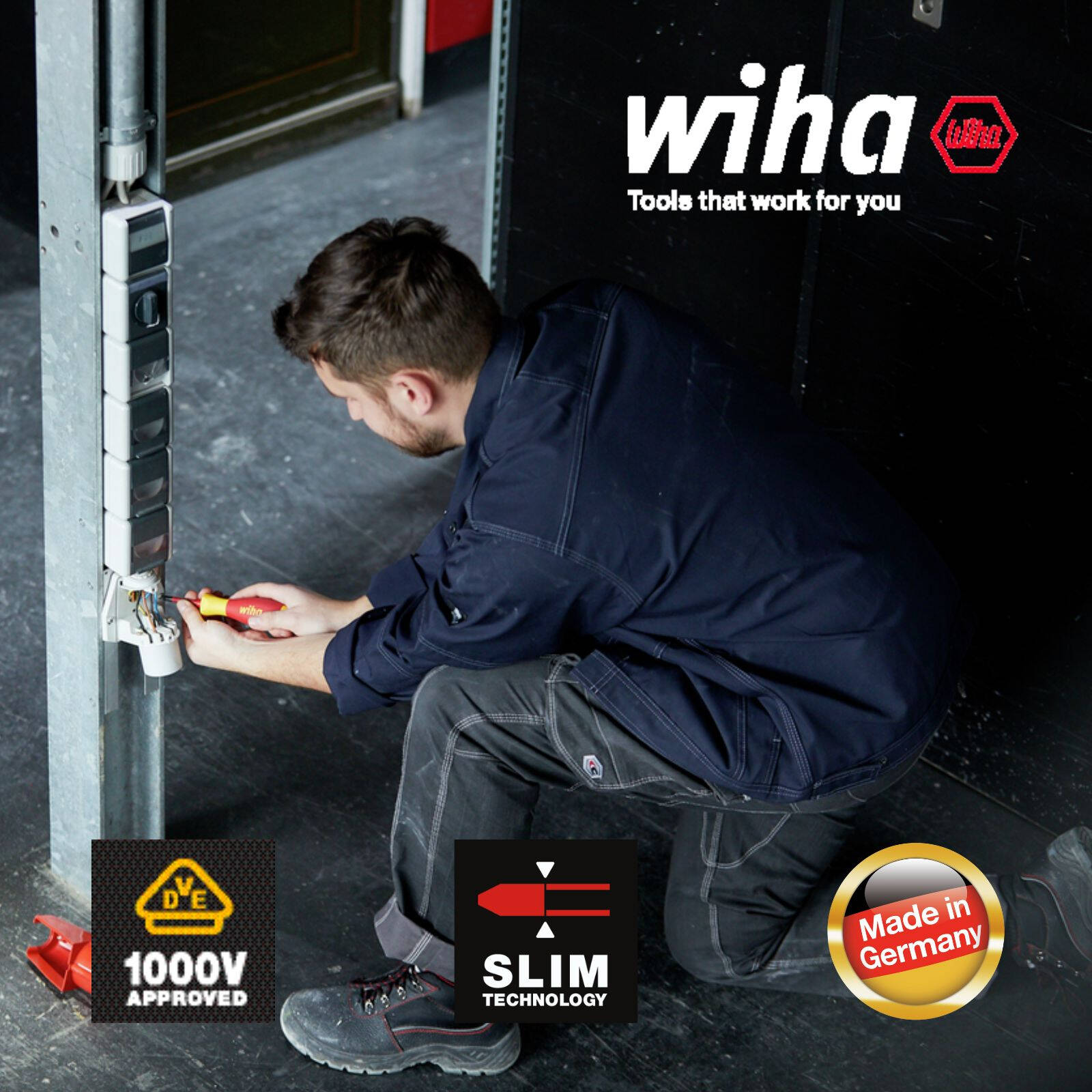 Wiha PH No.2 100mm VDE Softfinish Phillips Screwdriver Insulated Electricians Blade 9 Wiha PH No.2 100mm VDE Softfinish Phillips Screwdriver Insulated Electricians Blade