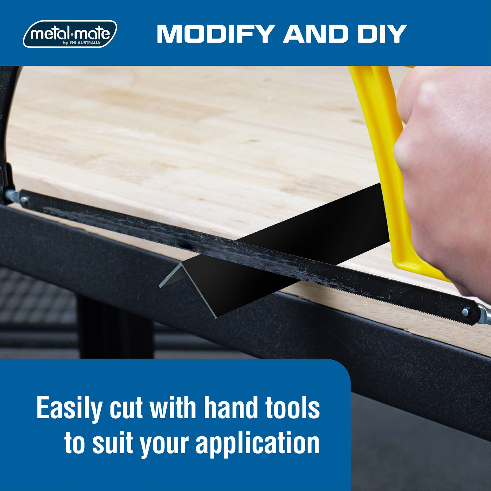 Metal Mate 20 x 12 x 1.4mm 3m Black Aluminium Unequal Angle