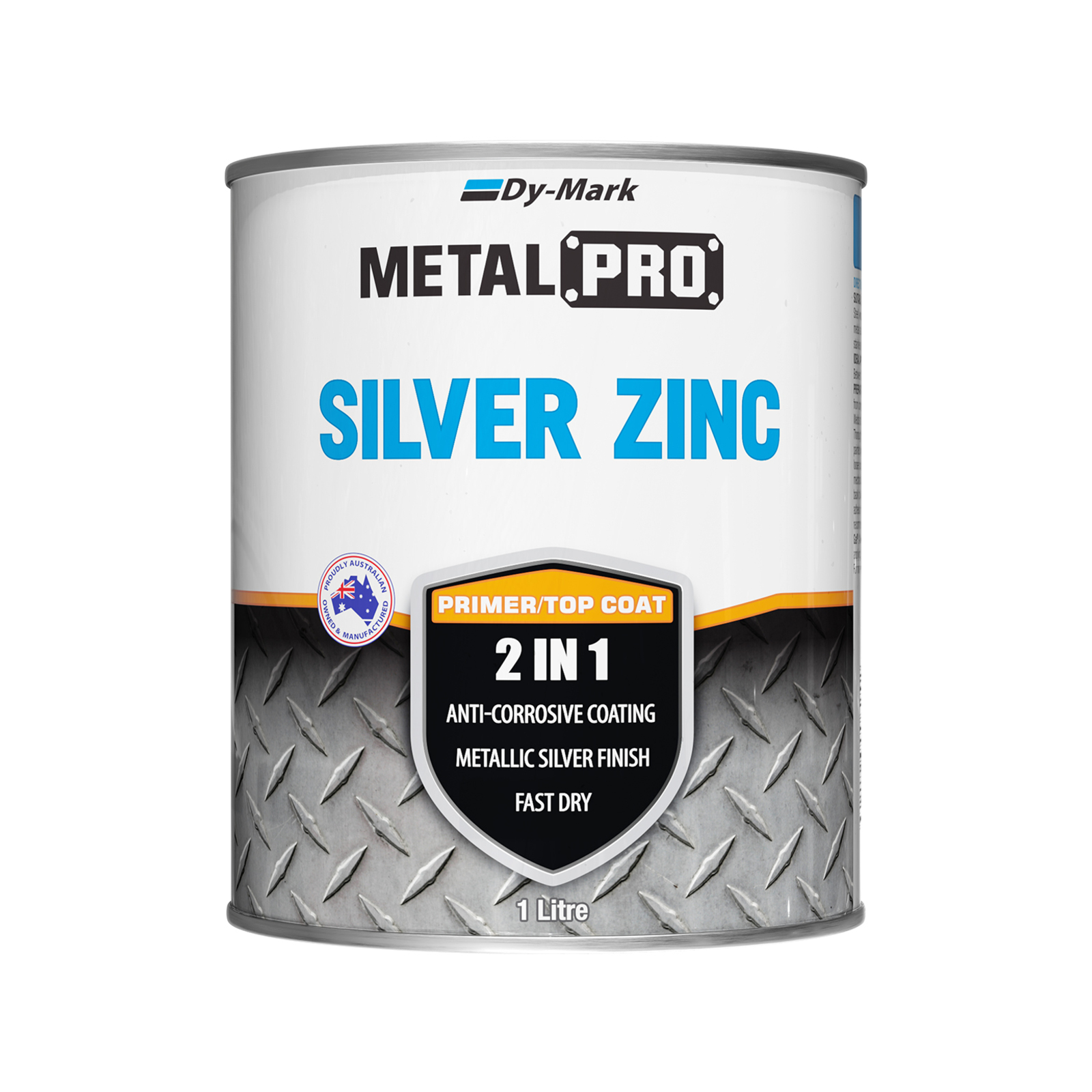 Dy-Mark 1L MetalPro Silver Zinc Metal Paint
